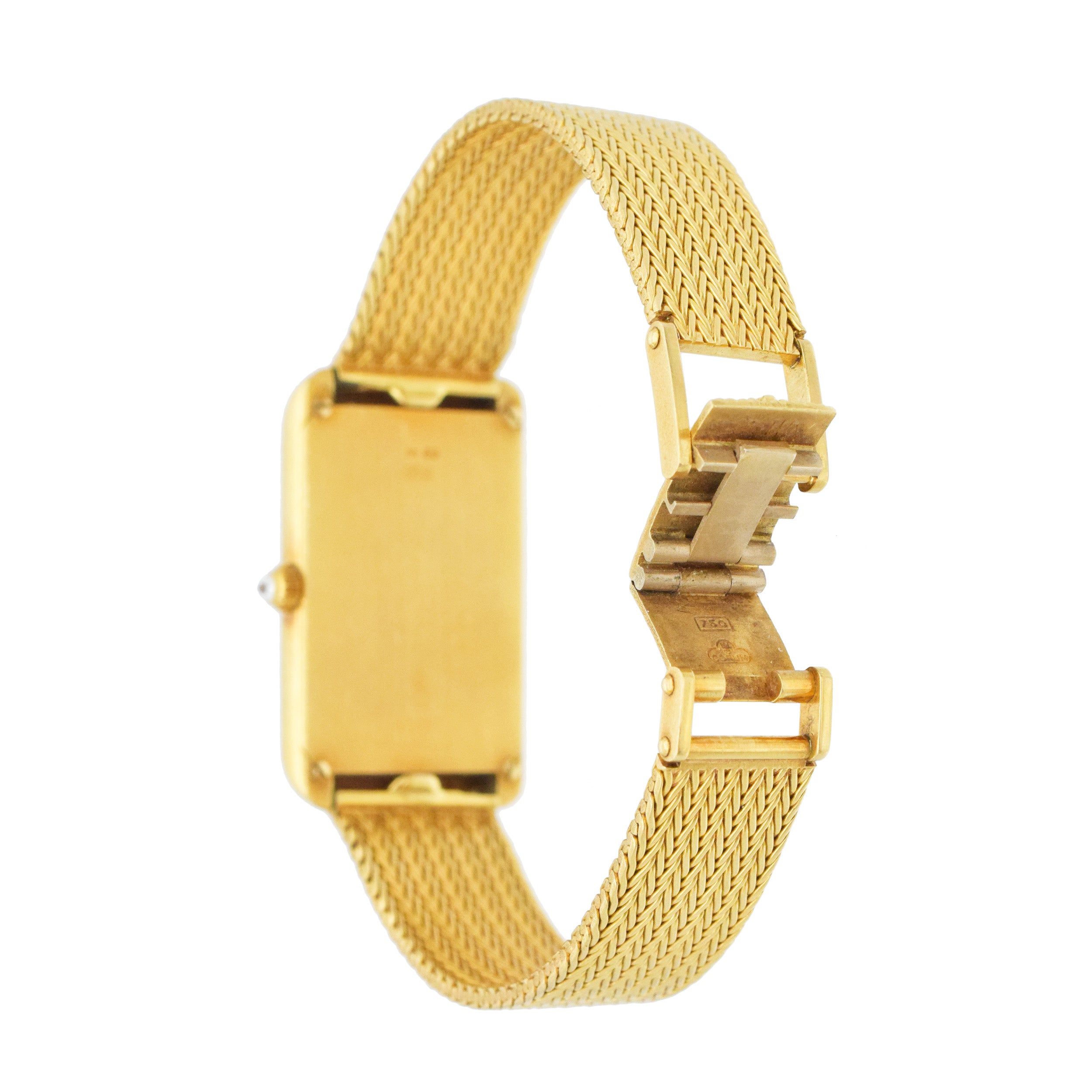 Corum Union Bank Of Switzerland Gold Bar Wrist Watch In 18k Yellow Gold