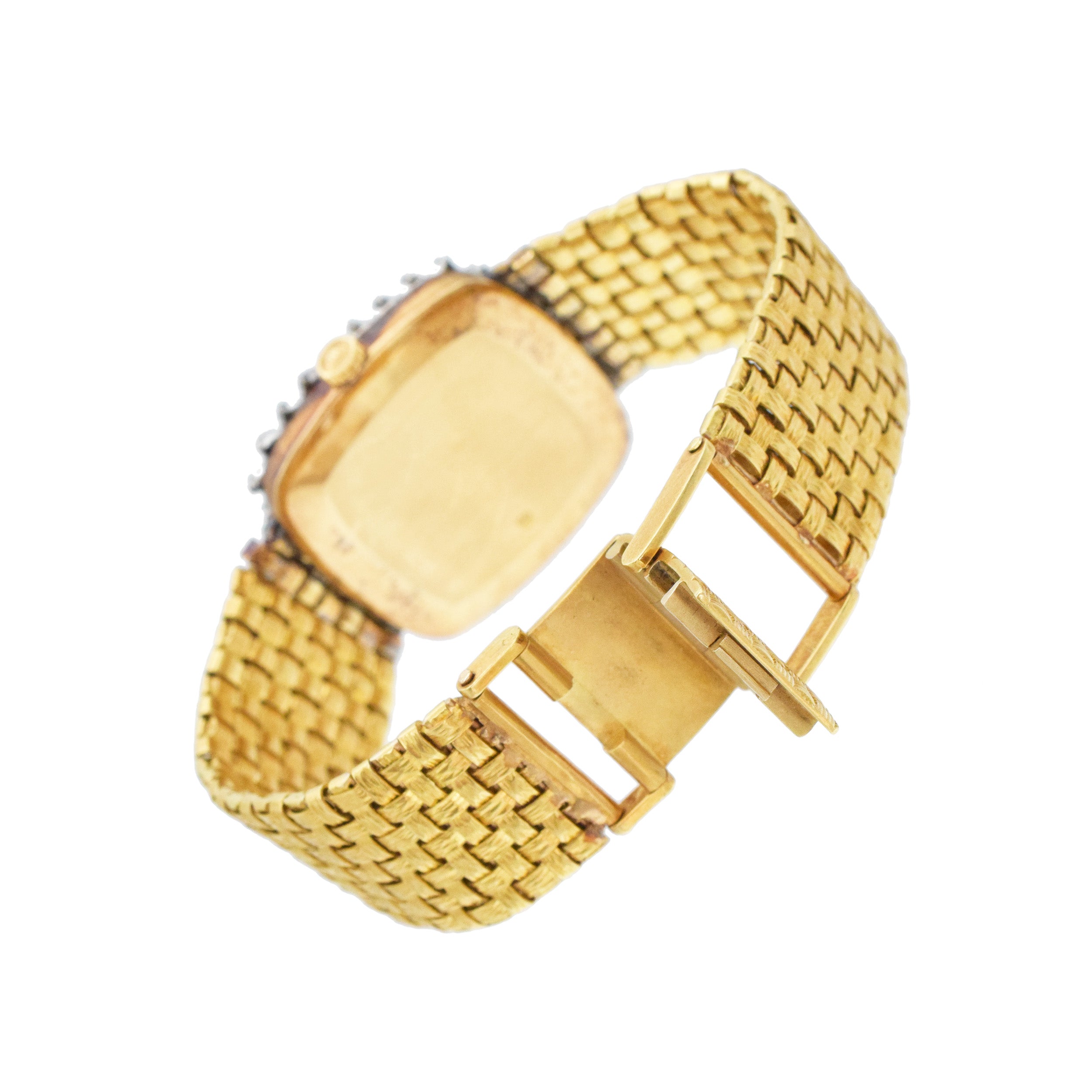 Rolex Cellini Diamond Mechanical Wrist Watch In 18k Yellow Gold