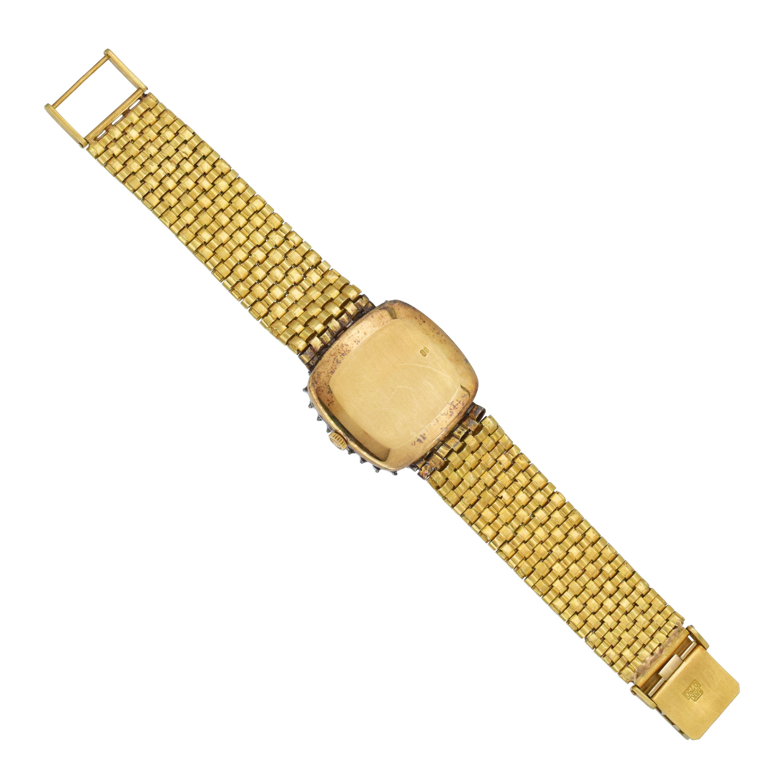 Rolex Cellini Diamond Mechanical Wrist Watch In 18k Yellow Gold