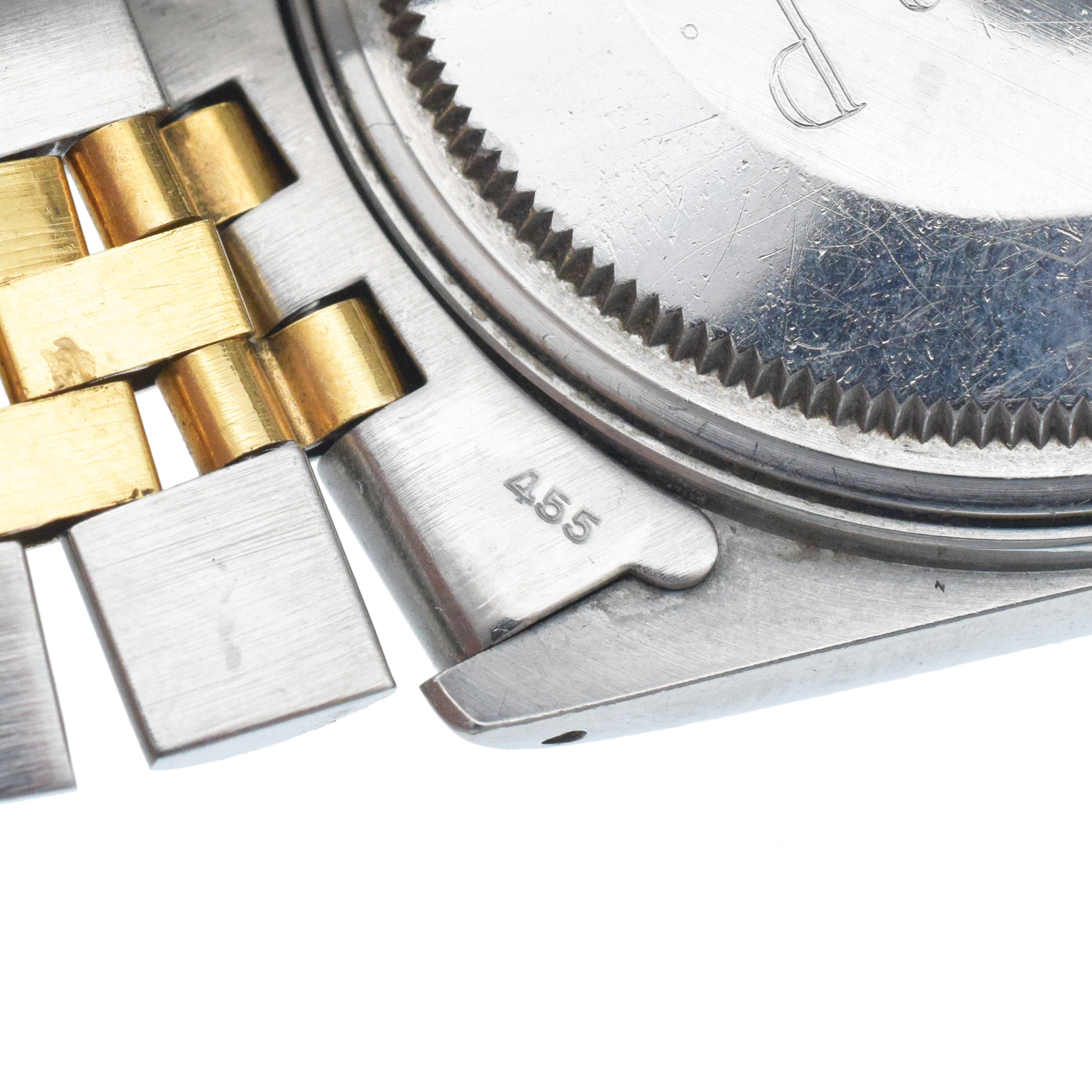 Rolex Vintage Men's 'Datejust' Wristwatch In 18k Yellow Gold And Stainless Steel