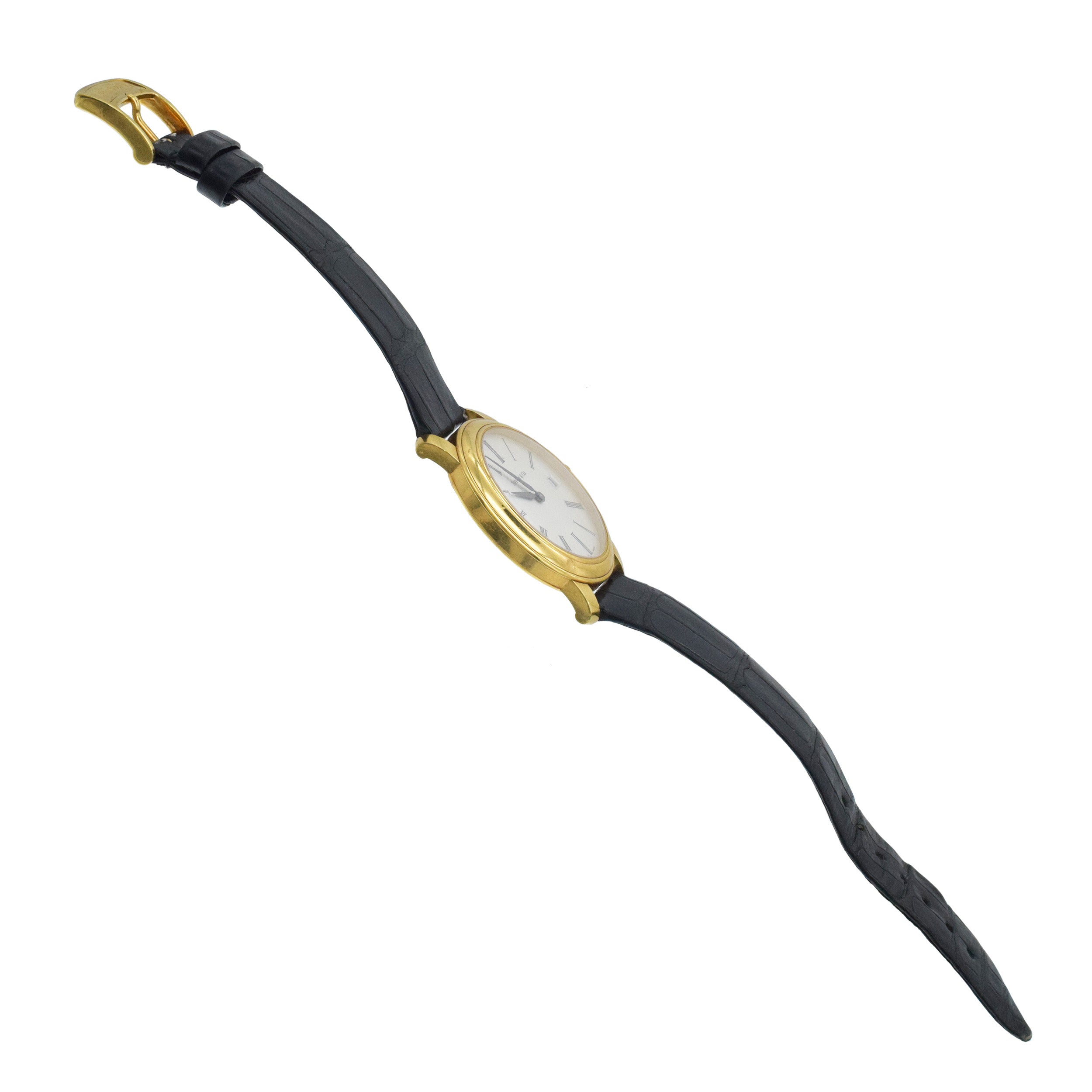 Tiffany & Co. Gentleman's Mark Resonator Atlas Watch In 18k Yellow Gold With Alligator Strap