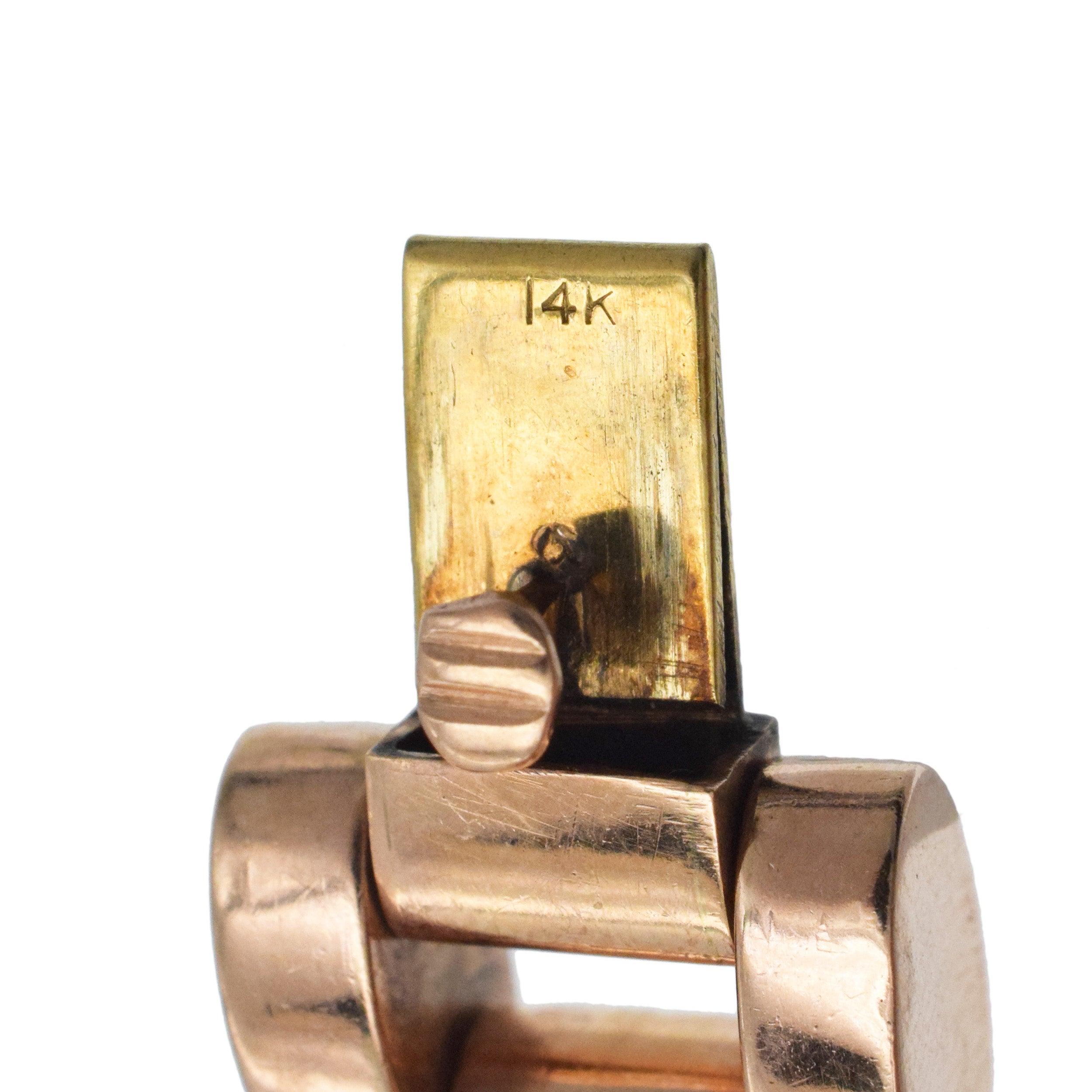 Jules Jurgensen Retro Wrist Watch In 14k Rose Gold With, Accented With Citrine, Rubies And Diamonds