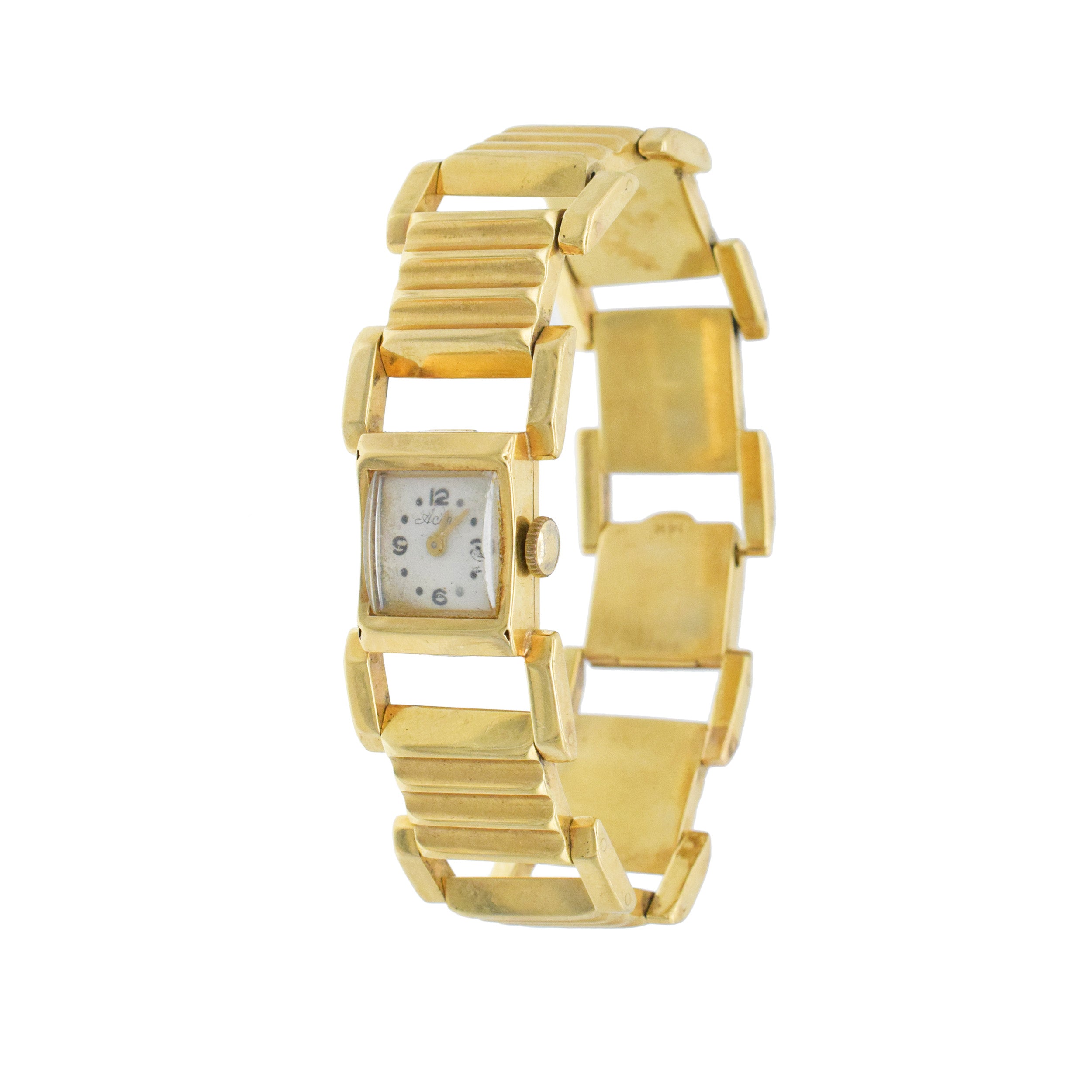 Acme Vintage 14k Yellow Gold Wrist Watch
