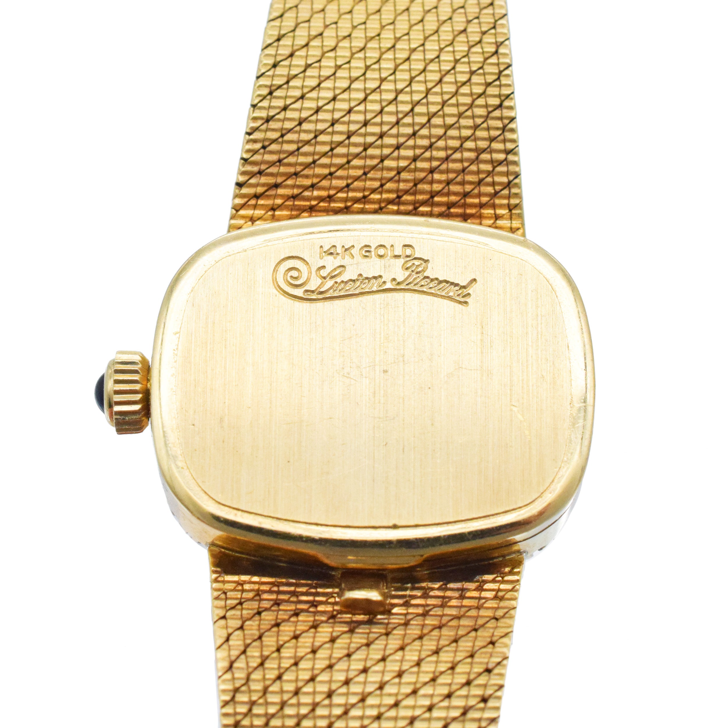 Lucien Piccard Ladies Diamond Wrist Watch In 14k Yellow Gold