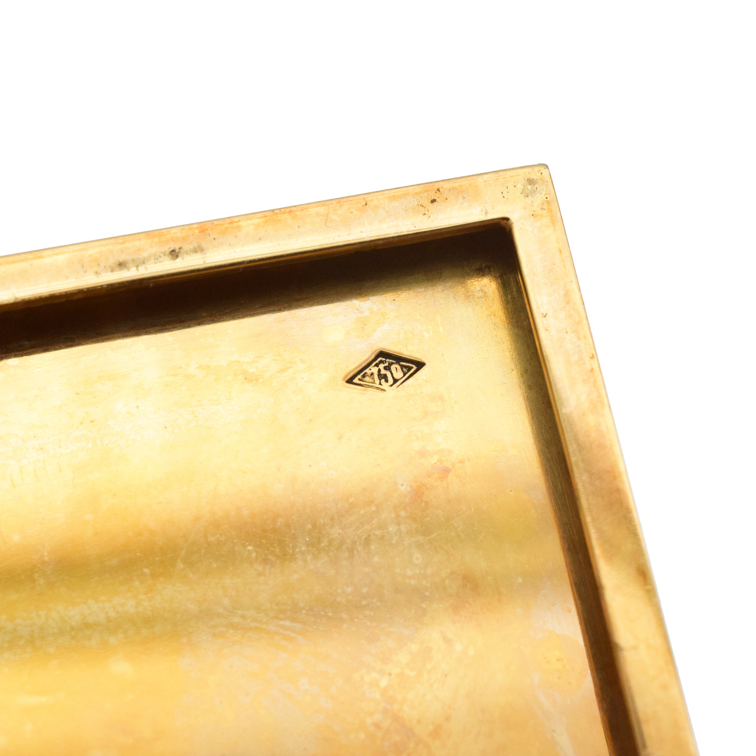 18k Yellow Gold Textured Cigarette Case