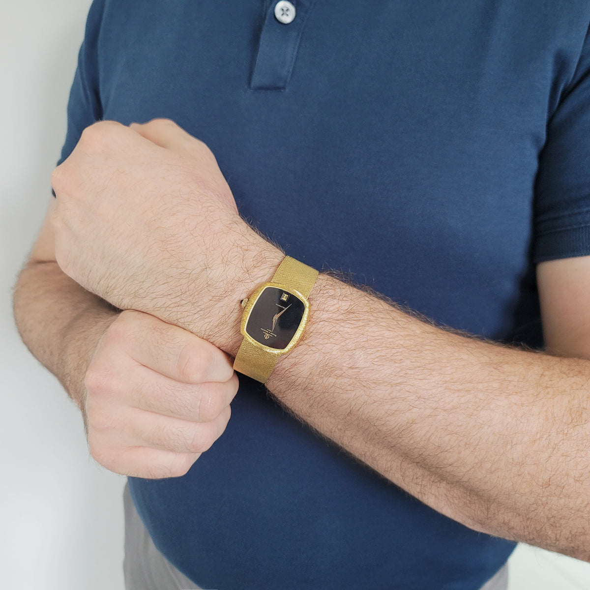 Baume & Mercier Vintage Baumatic Dress Watch In 18k Yellow Gold