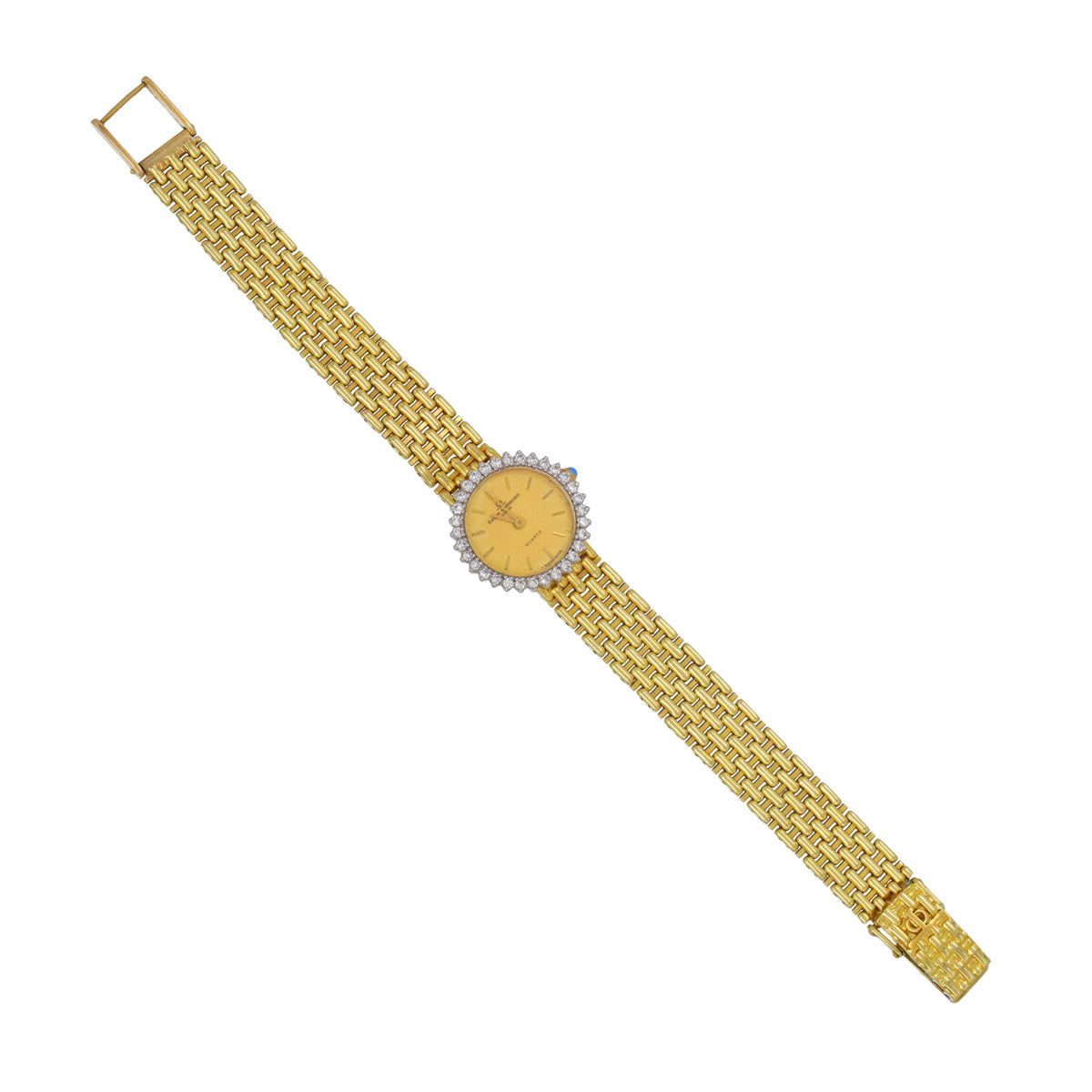 Vintage Baume & Mercier Ladies Wrist Watch In 14k Yellow Gold