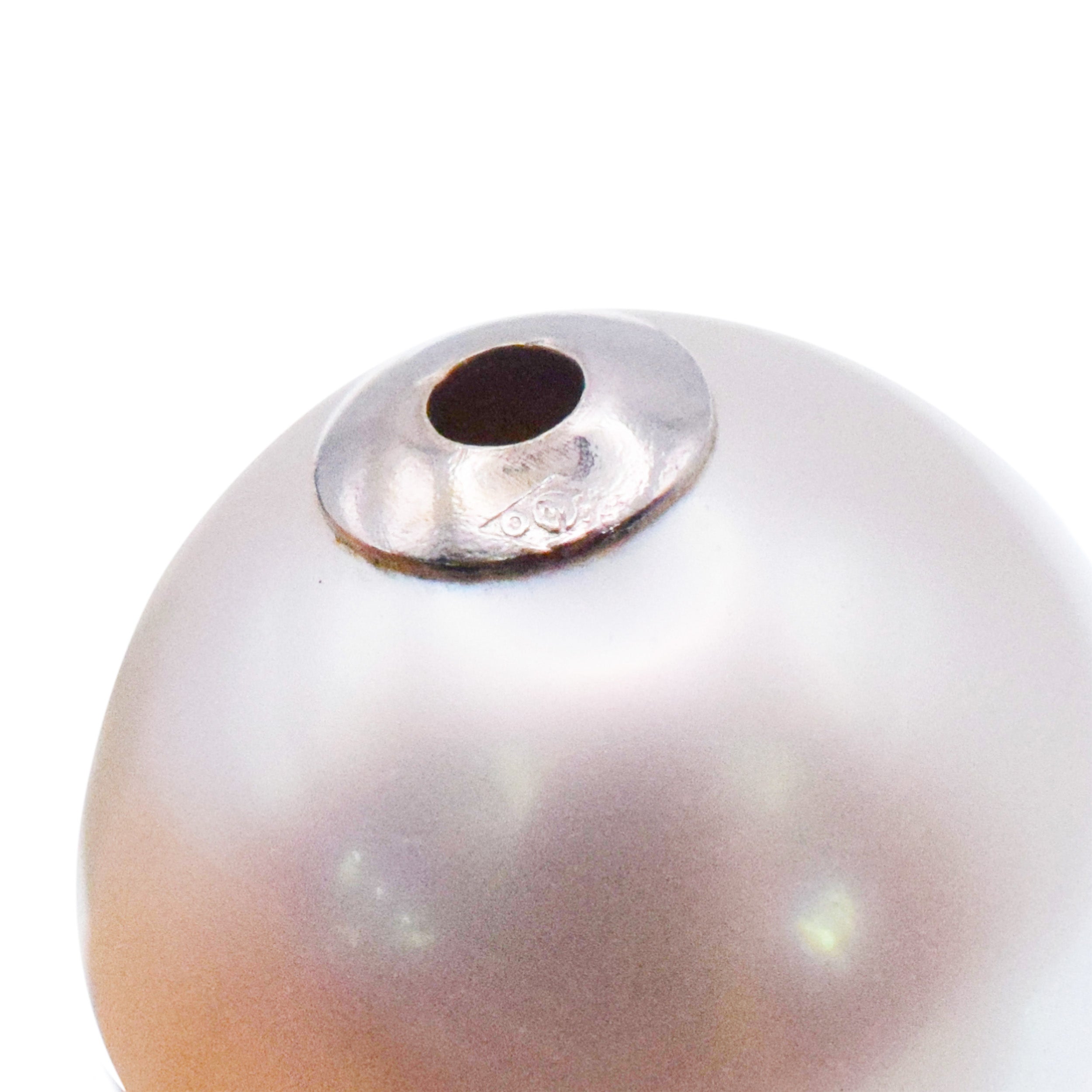 Multi Color South Sea Pearl Necklace With Hidden Pearl & 18k Gold Clasp