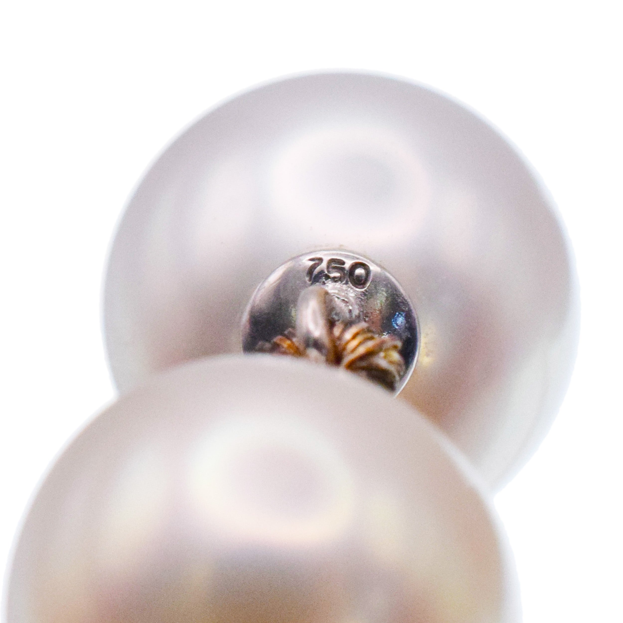 Multi Color South Sea Pearl Necklace With Hidden Pearl & 18k Gold Clasp