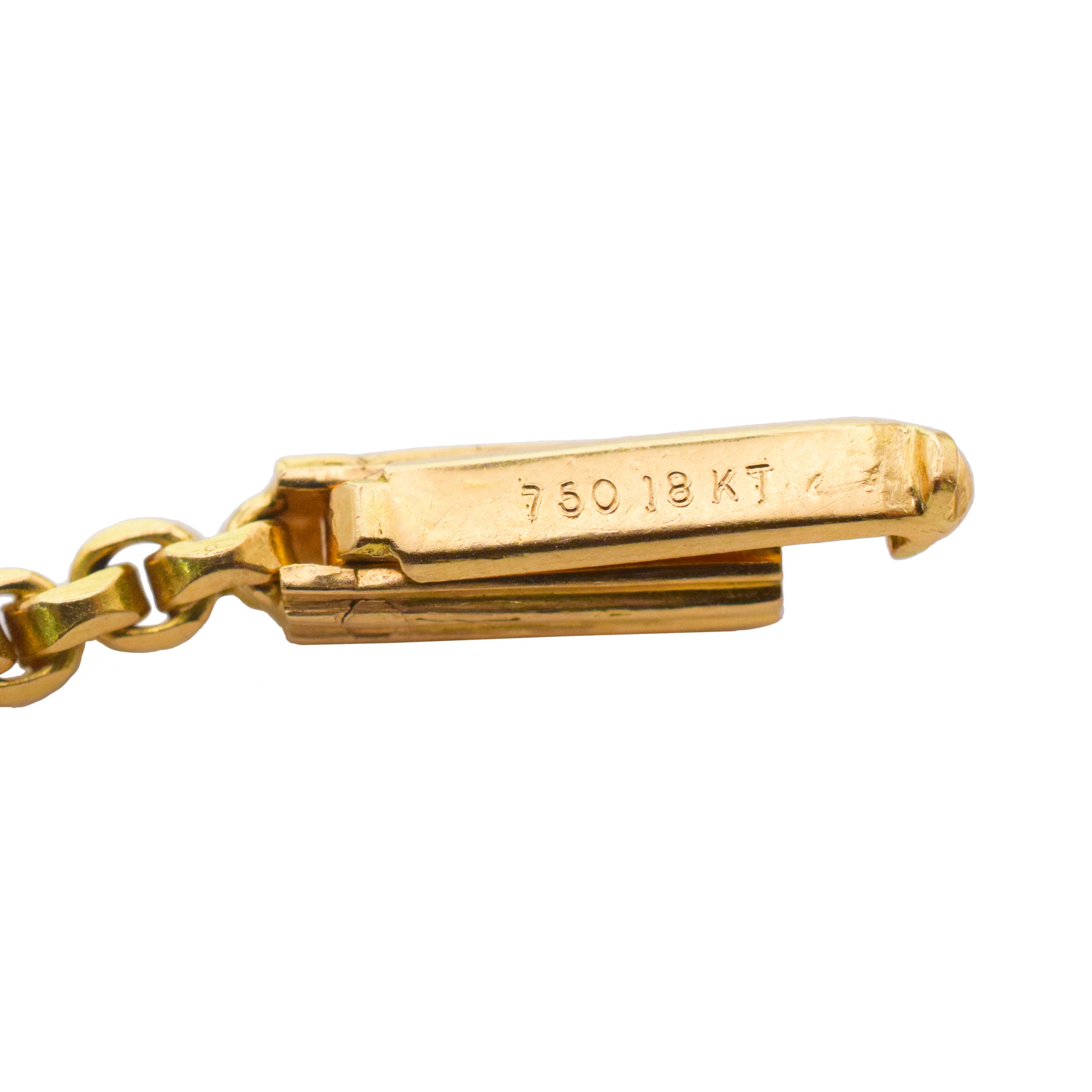 Pery et Fils Vintage 18k Yellow Gold Heavy Link Chain