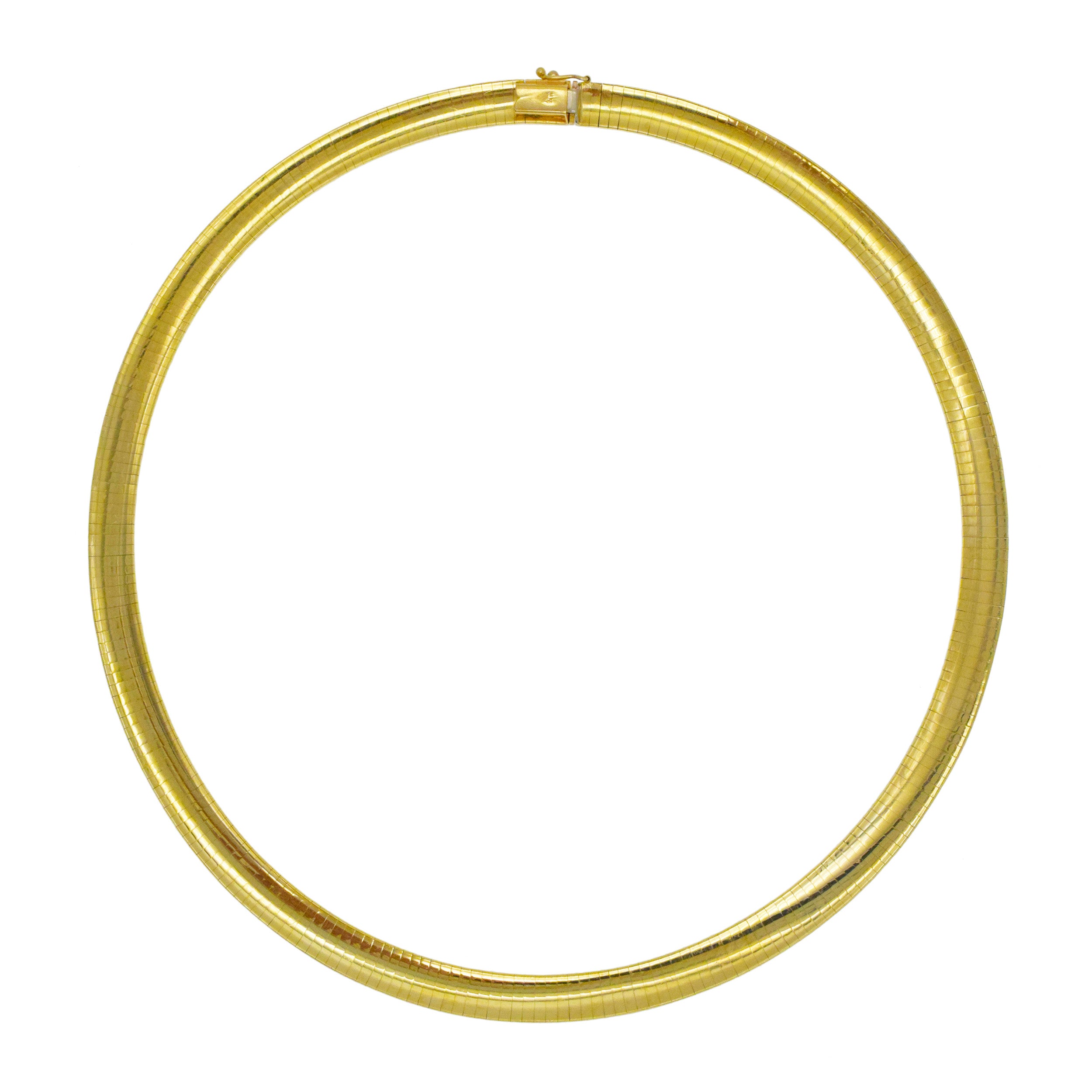 14k Yellow Gold Omega Chain Necklace