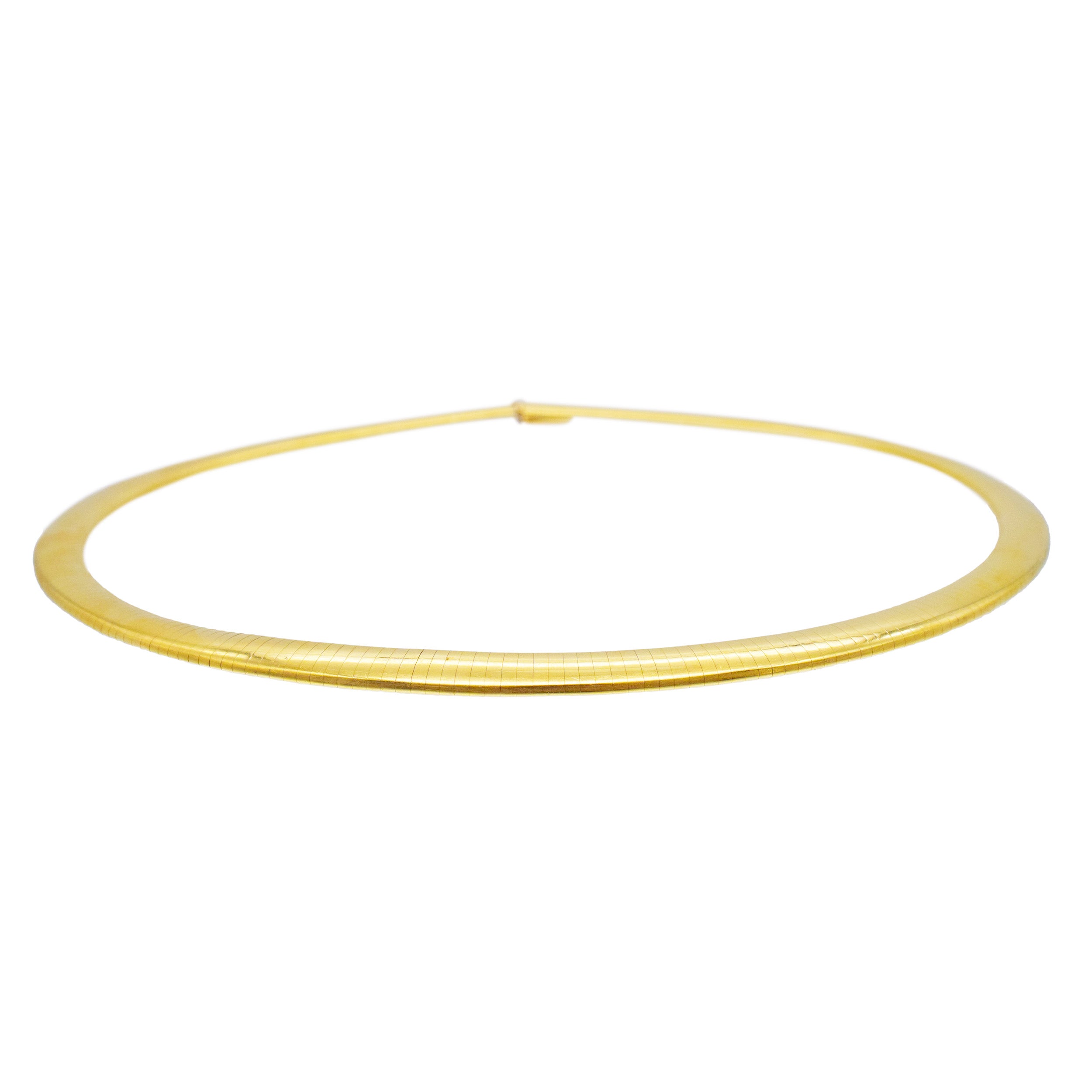 14k Yellow Gold Omega Chain Necklace