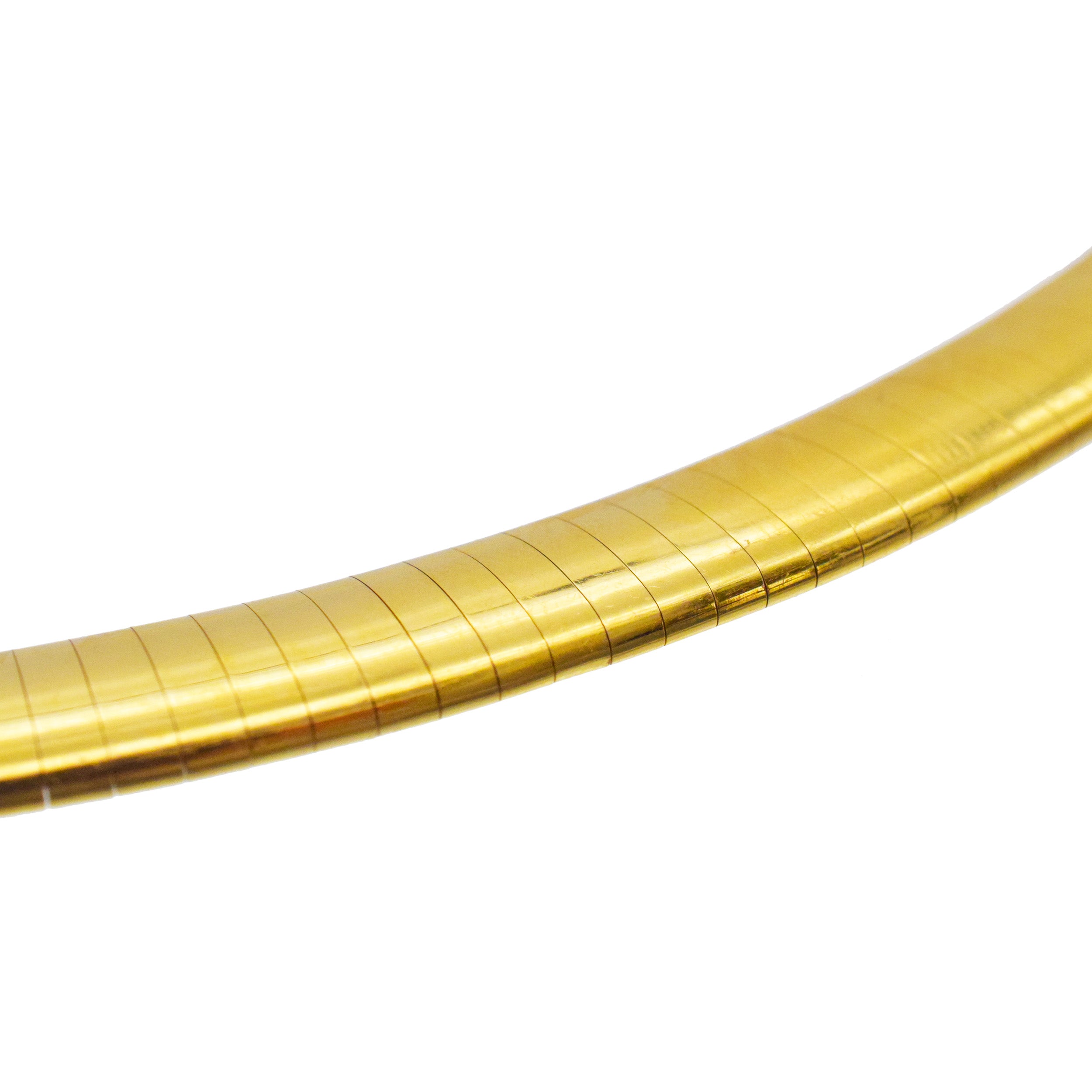 14k Yellow Gold Omega Chain Necklace
