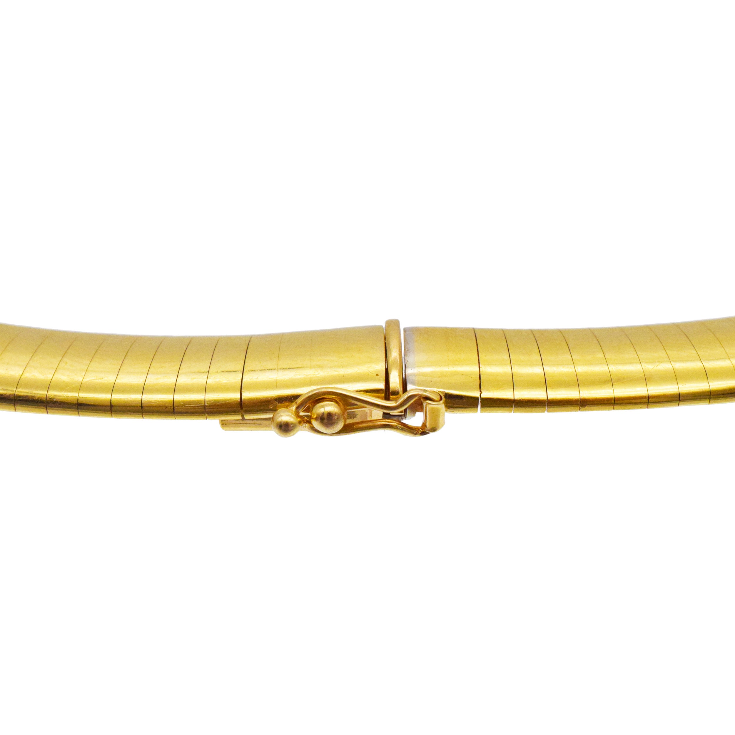 14k Yellow Gold Omega Chain Necklace