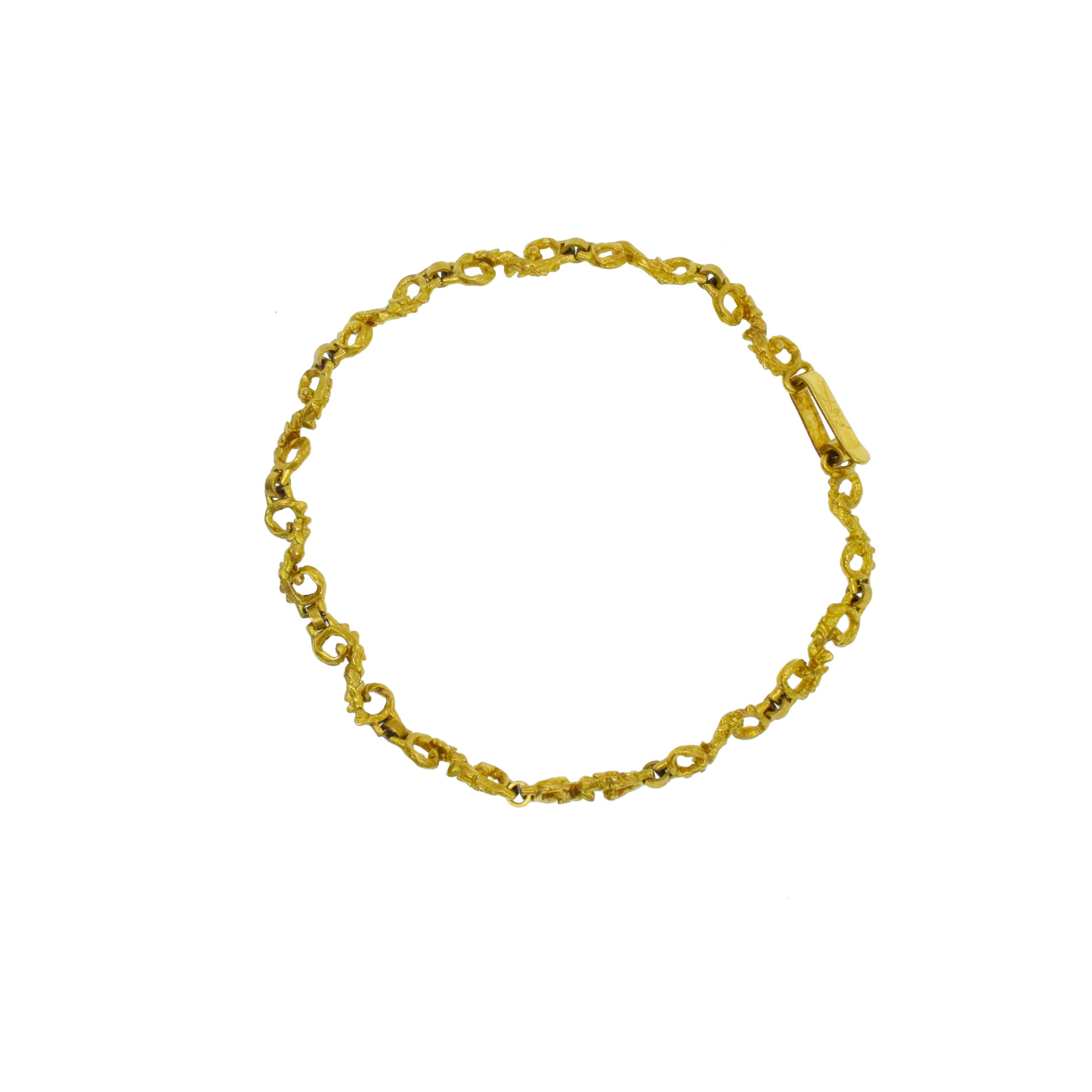 Salvador Dali "San Narciso de las Moscas" Pendant Necklace And Bracelet Suite In 18k Yellow Gold