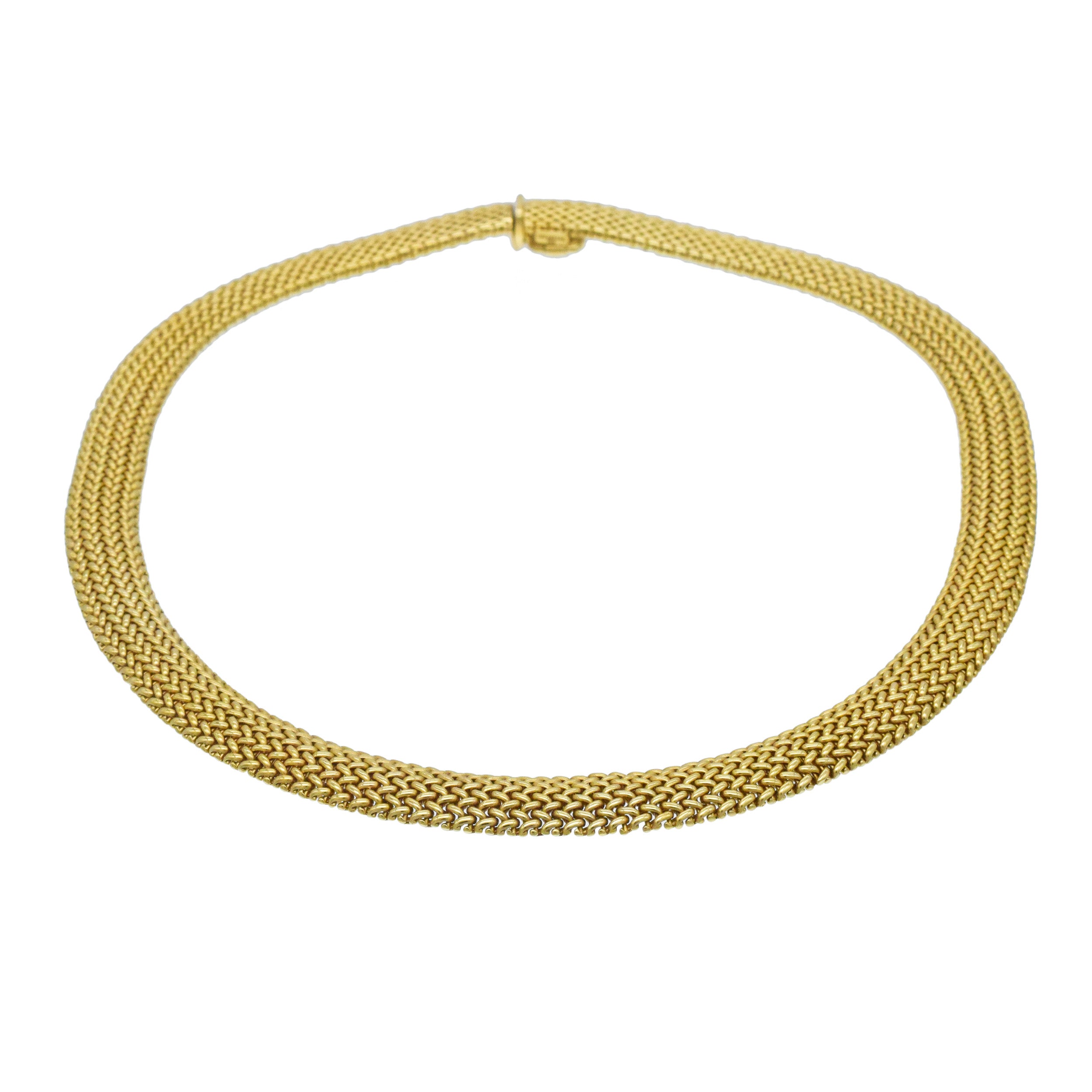 Tiffany & Co. 18k Yellow Gold Woven Necklace