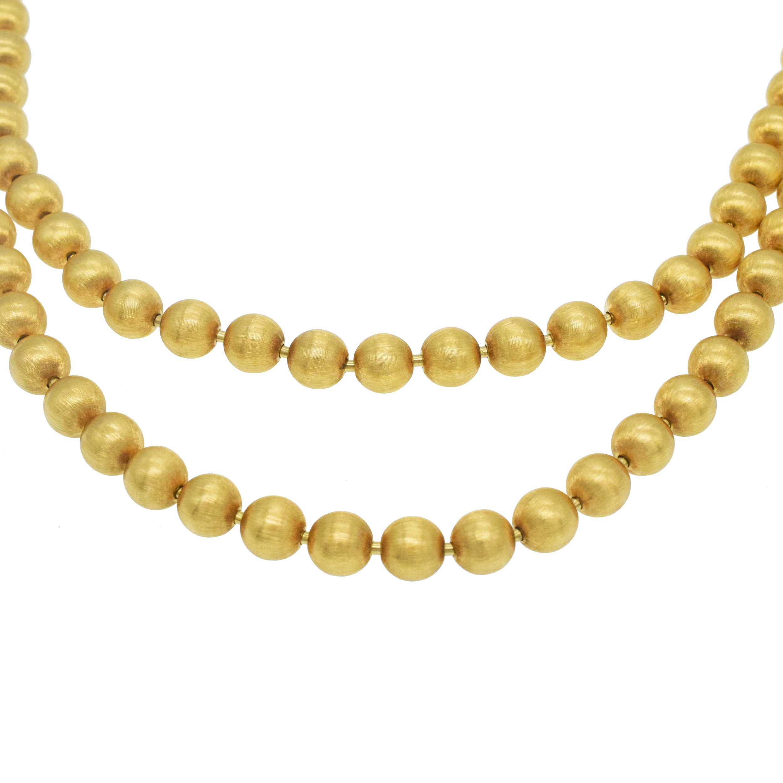 Buccellati 18k Gold Bead Long Necklace