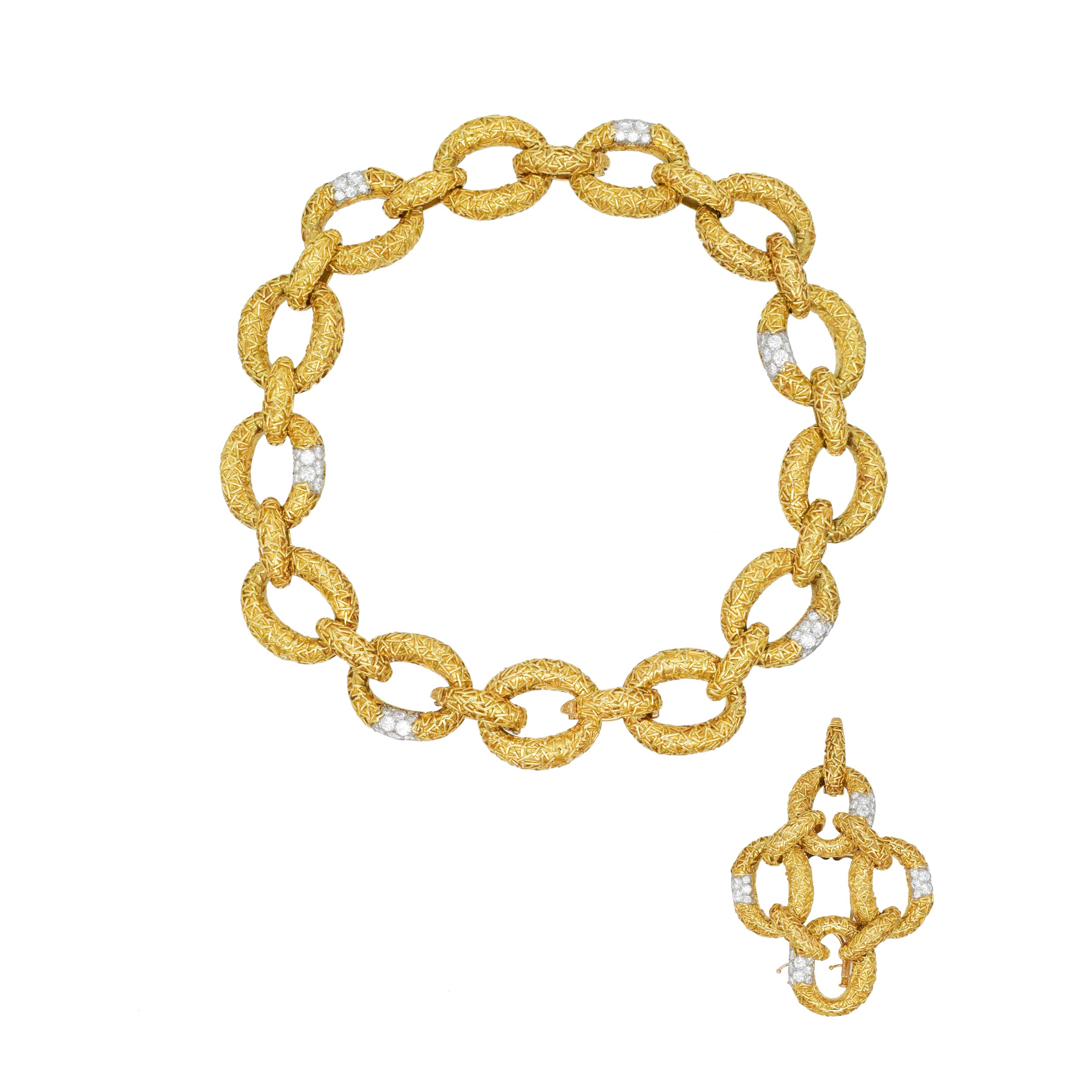 Van Cleef & Arpels 'Chevalerie'  Diamond And 18k Gold Suite