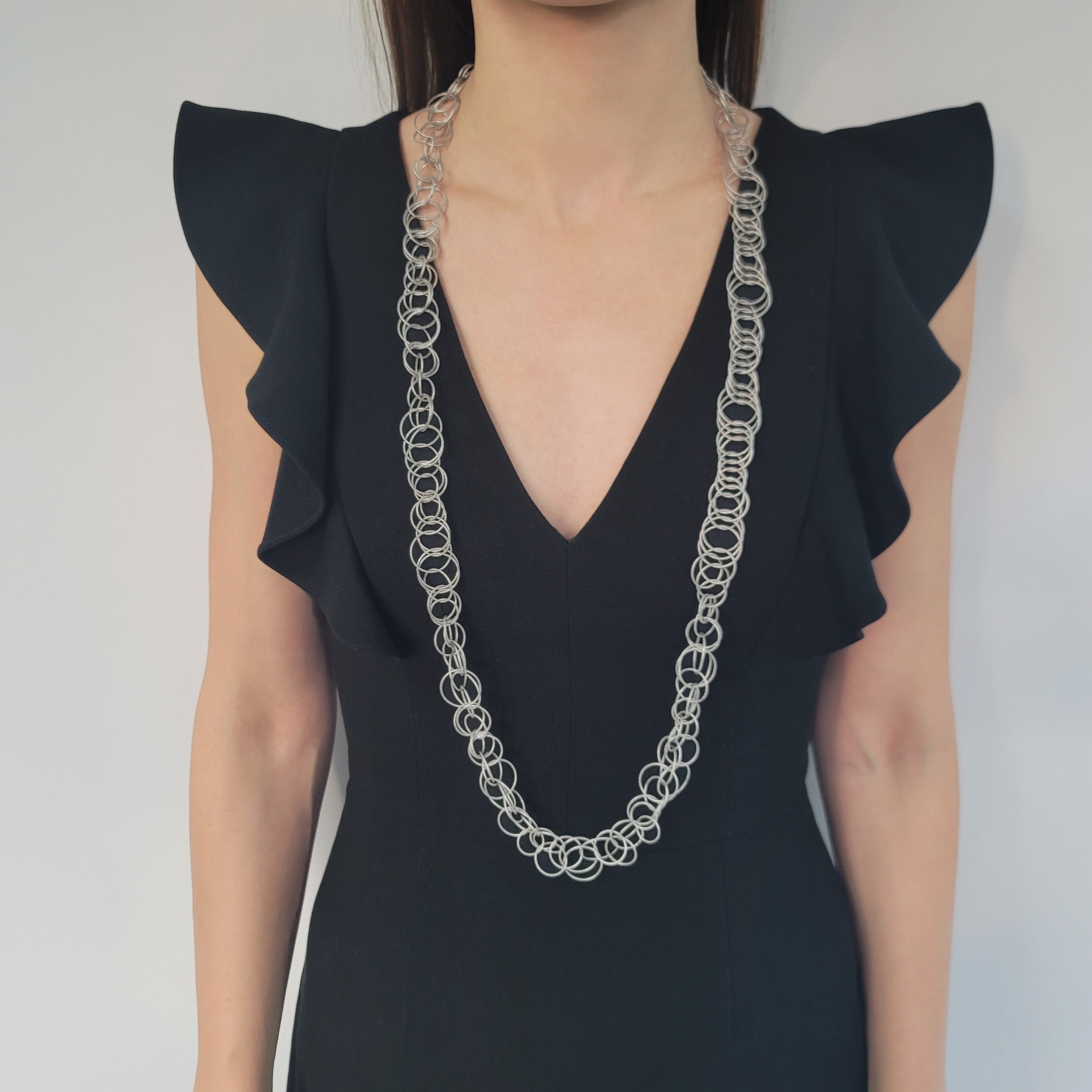 Buccellati Hawaii Collection Long Necklace In 18k White Gold