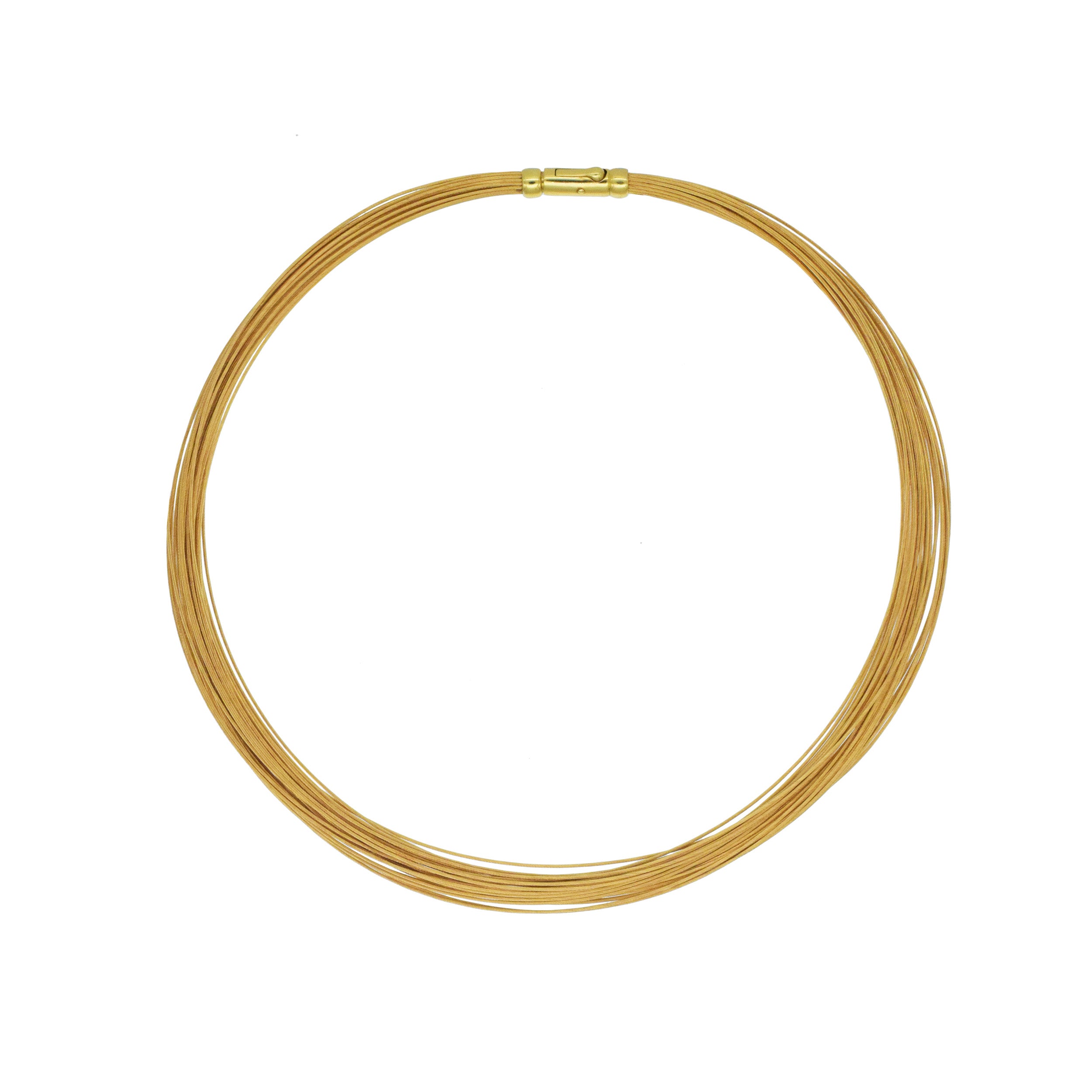 Tiffany & Co. Multi Strand Choker Necklace In 18k Yellow Gold