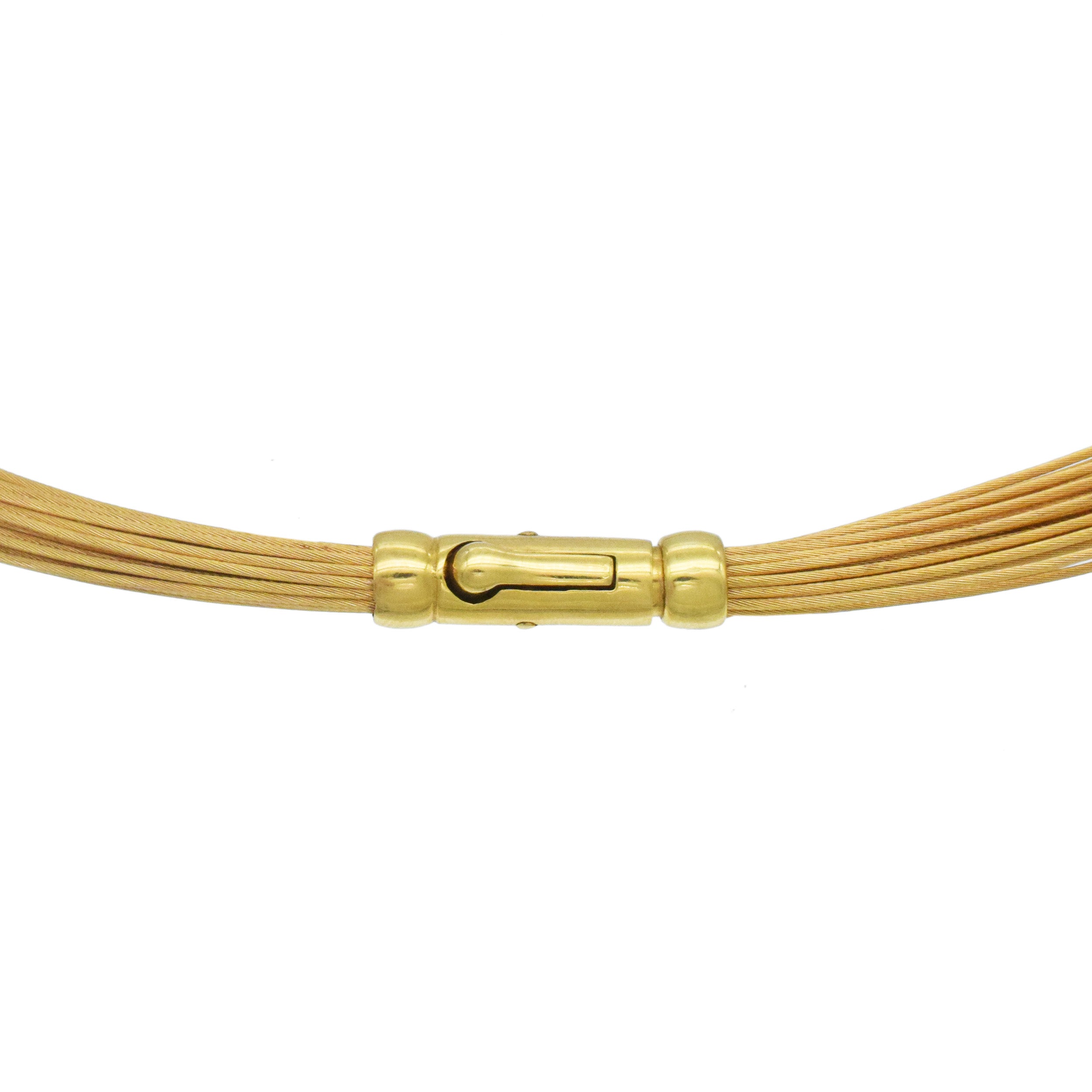 Tiffany & Co. Multi Strand Choker Necklace In 18k Yellow Gold