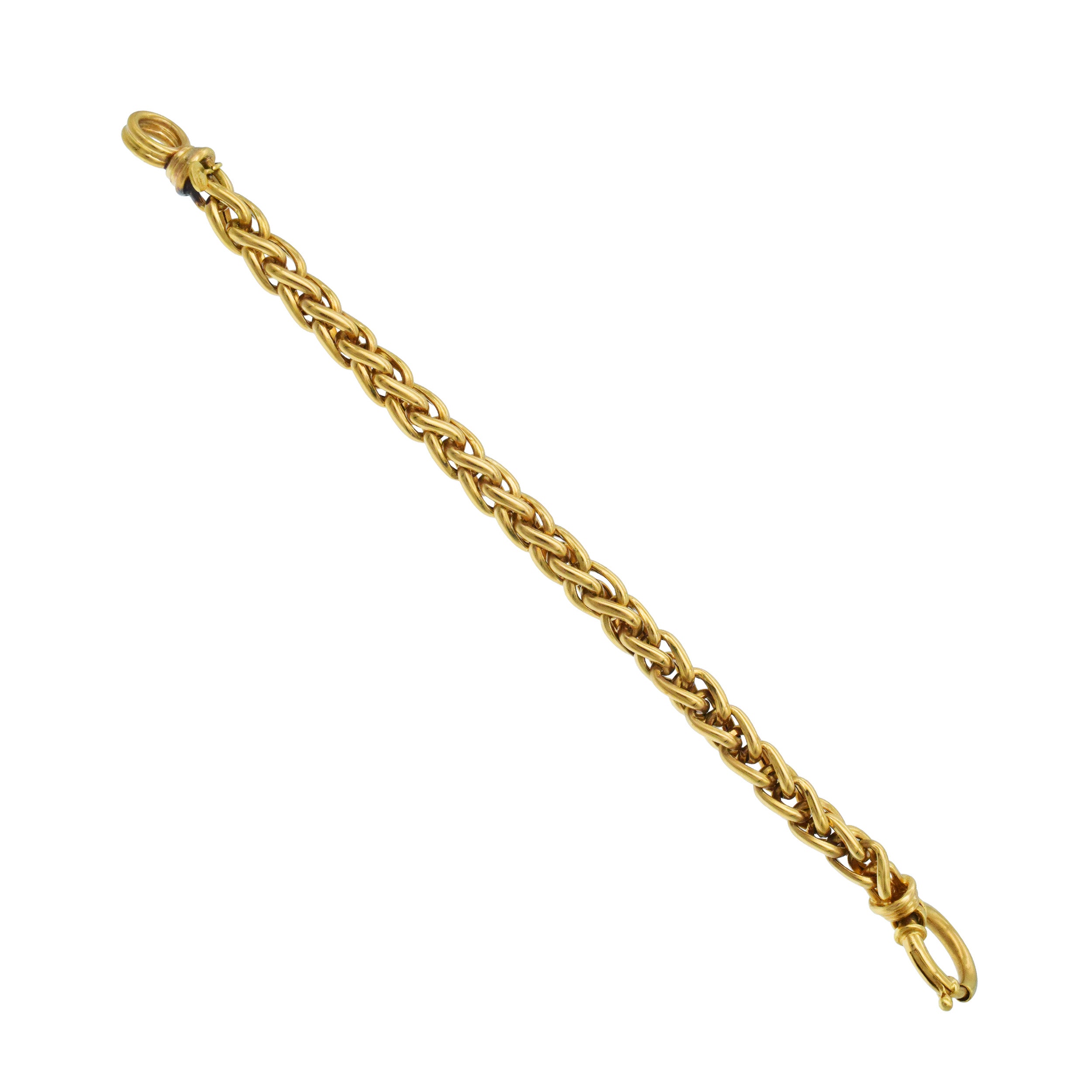 Necklace And Bracelet Suite In 18k Yellow Gold