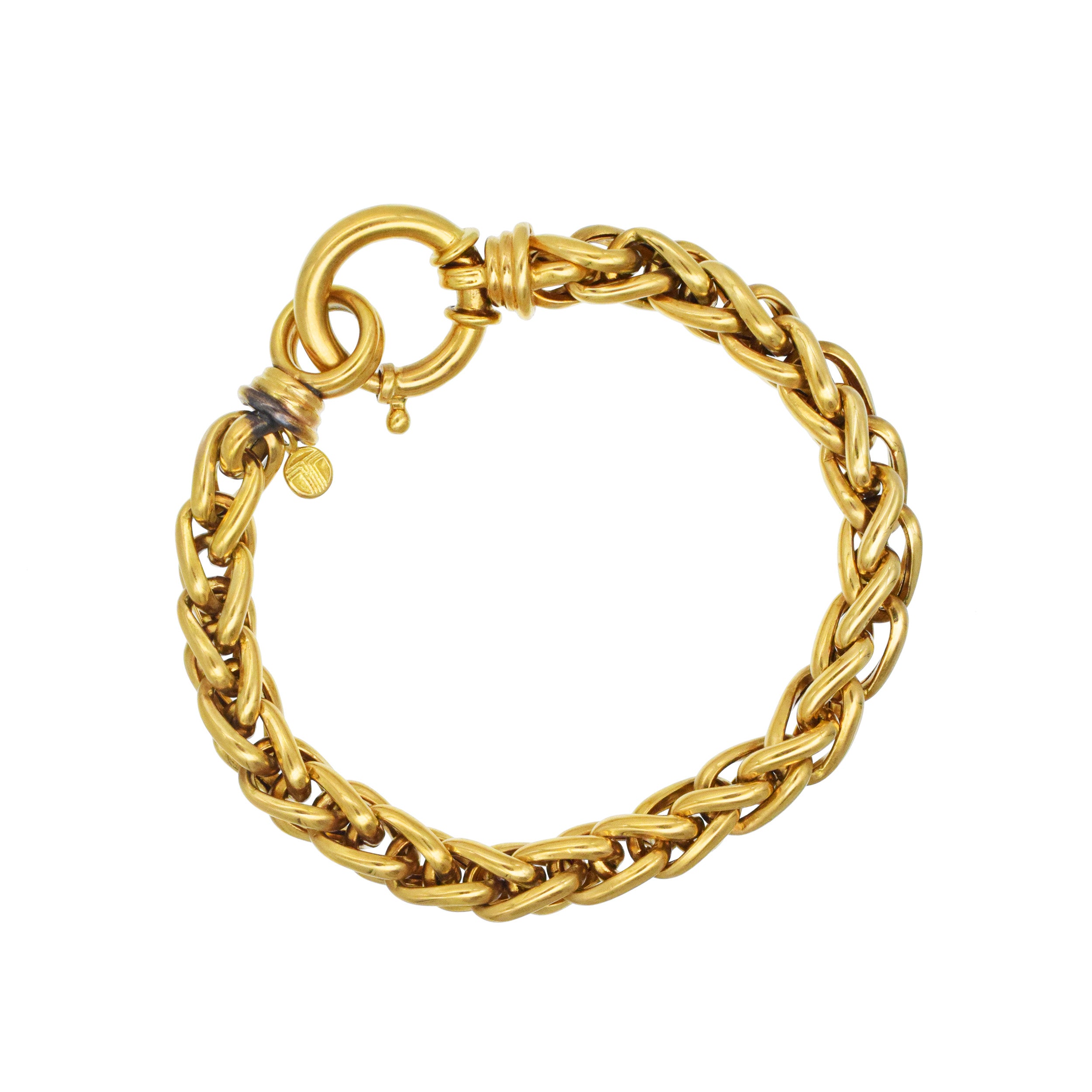 Necklace And Bracelet Suite In 18k Yellow Gold
