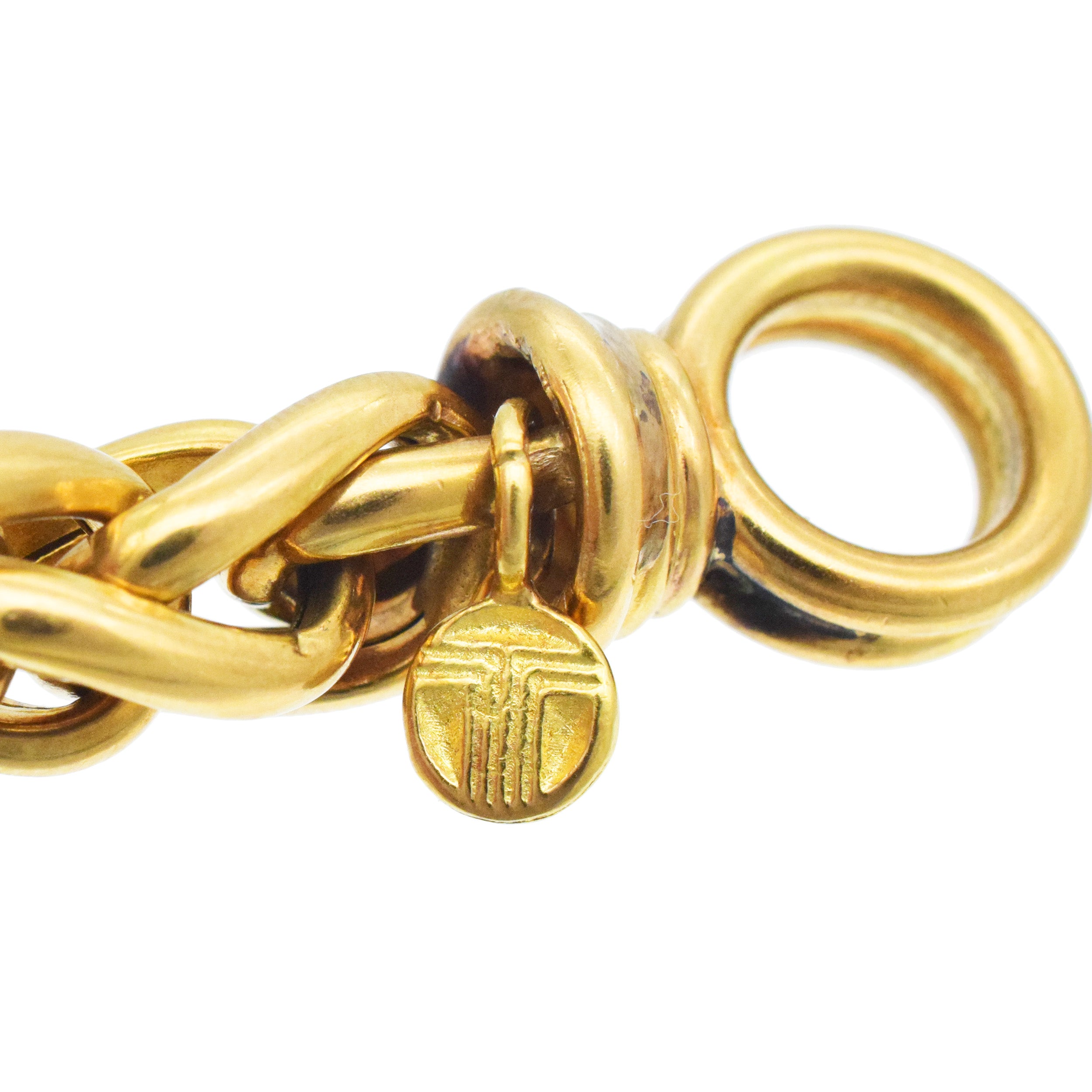 Necklace And Bracelet Suite In 18k Yellow Gold