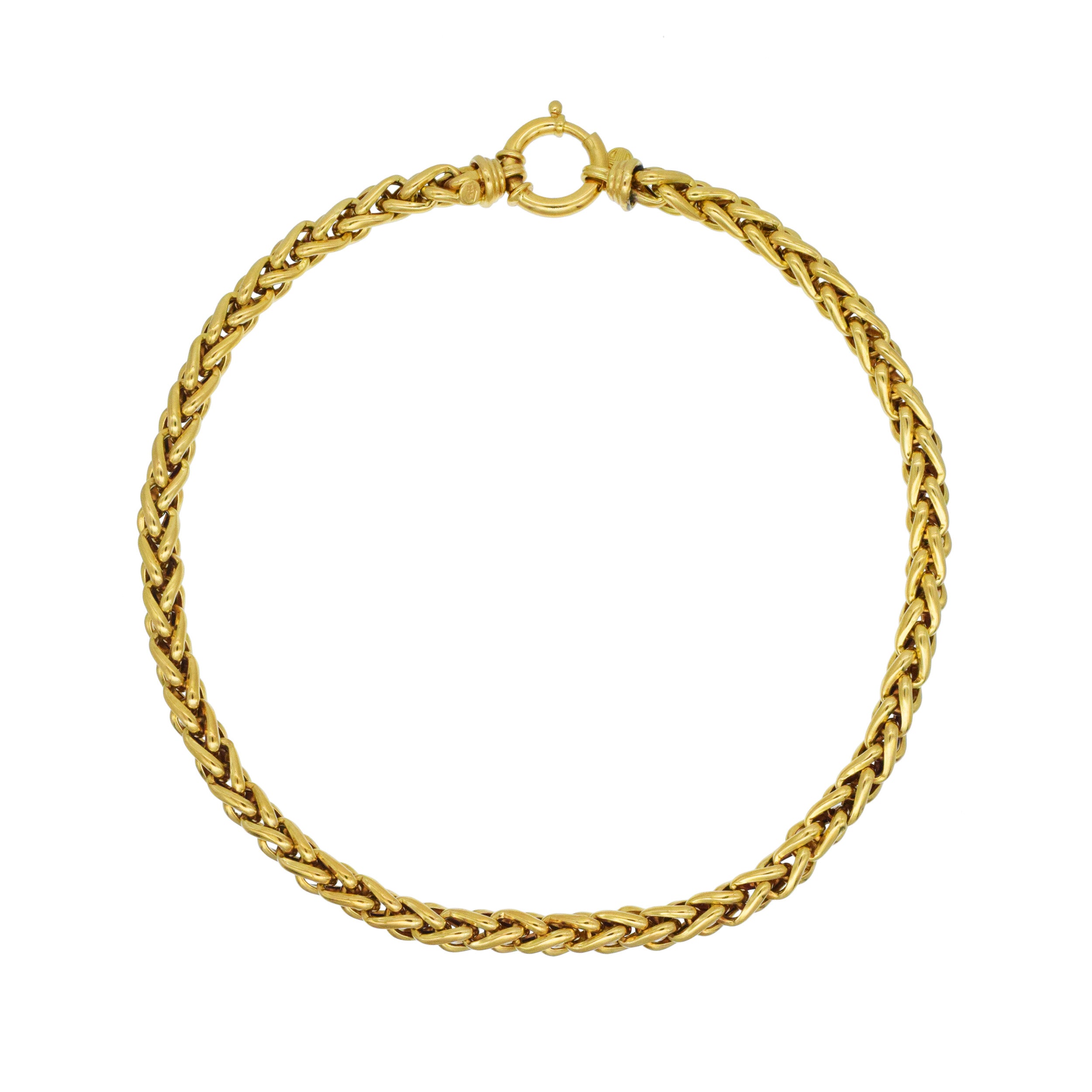 Necklace And Bracelet Suite In 18k Yellow Gold