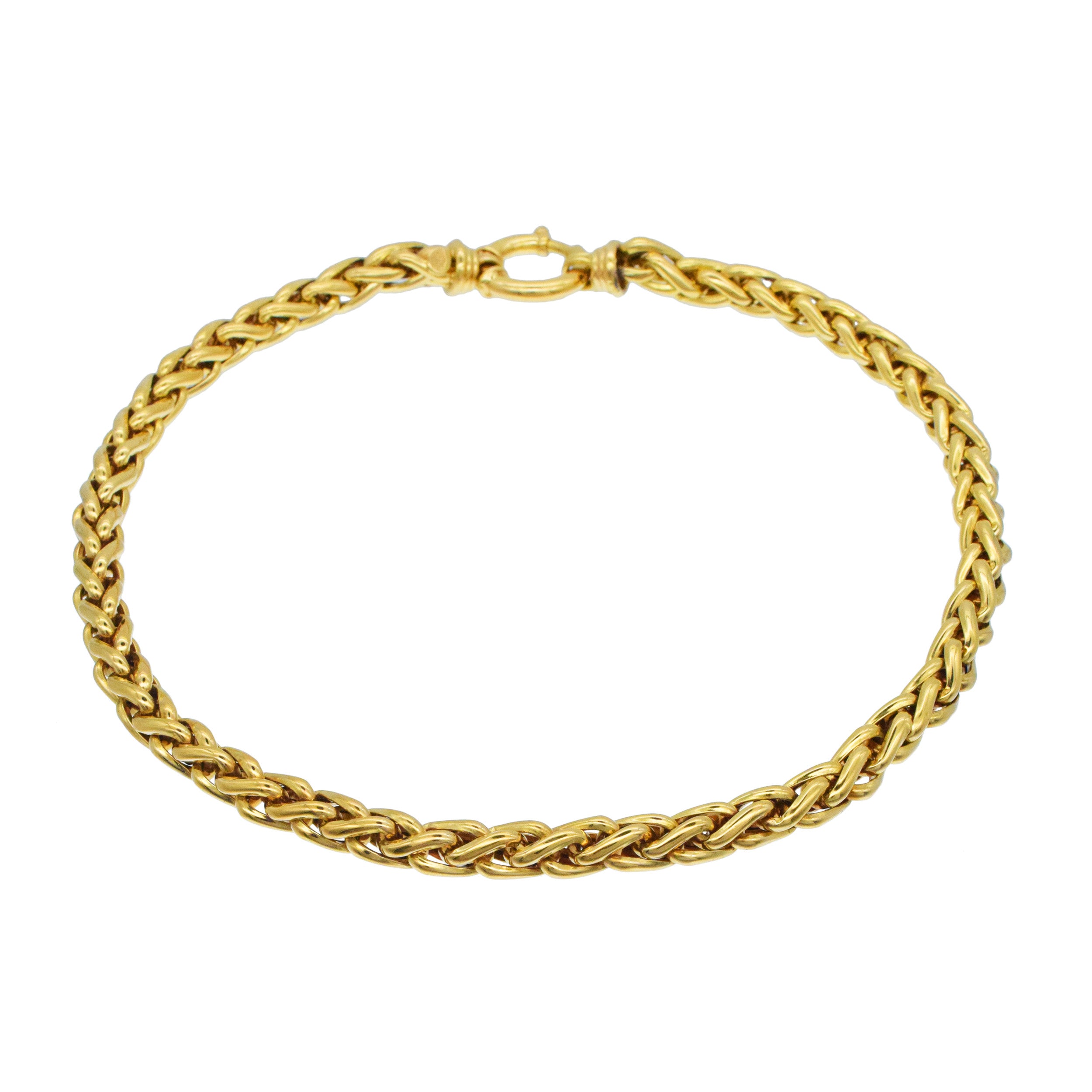 Necklace And Bracelet Suite In 18k Yellow Gold