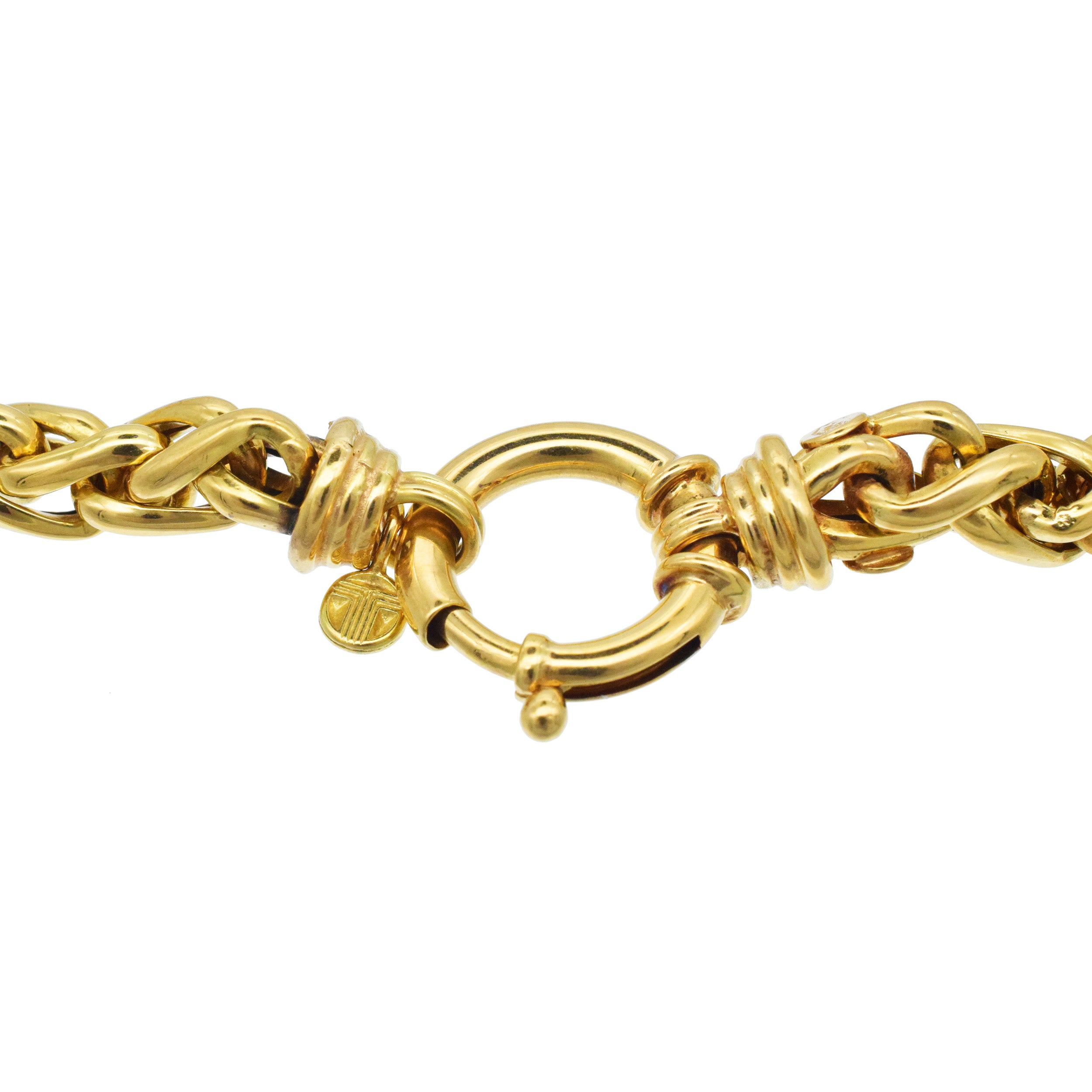 Necklace And Bracelet Suite In 18k Yellow Gold