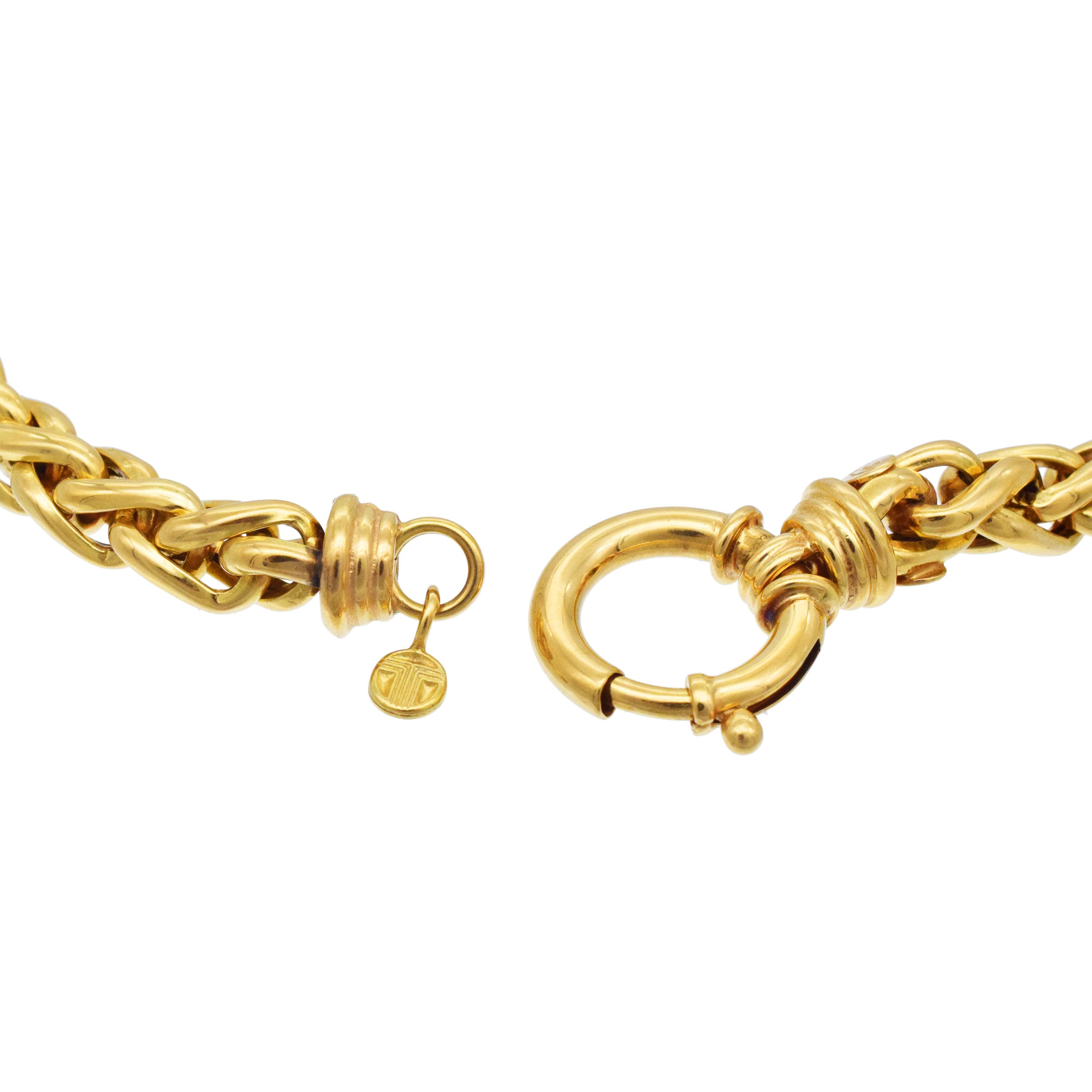Necklace And Bracelet Suite In 18k Yellow Gold