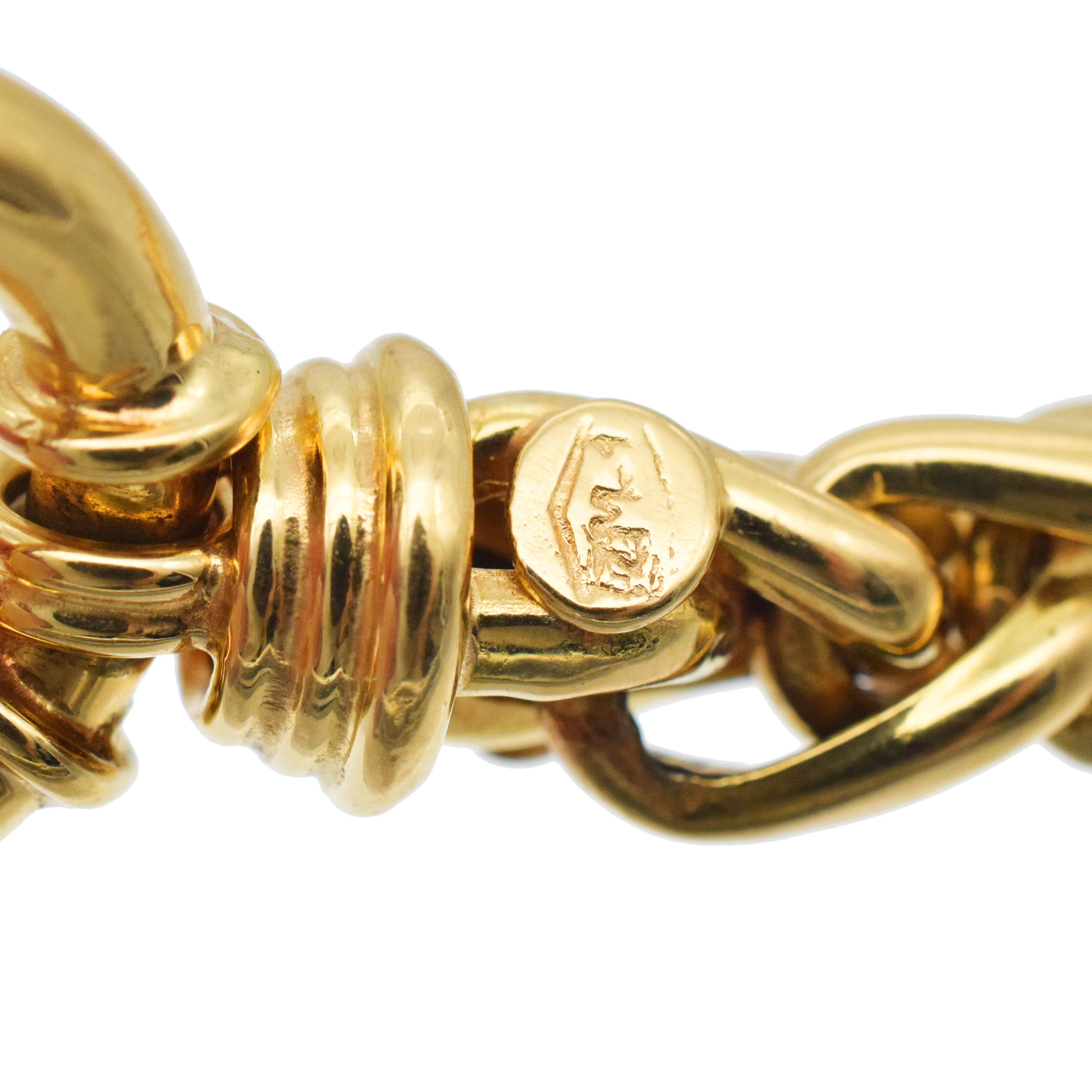 Necklace And Bracelet Suite In 18k Yellow Gold