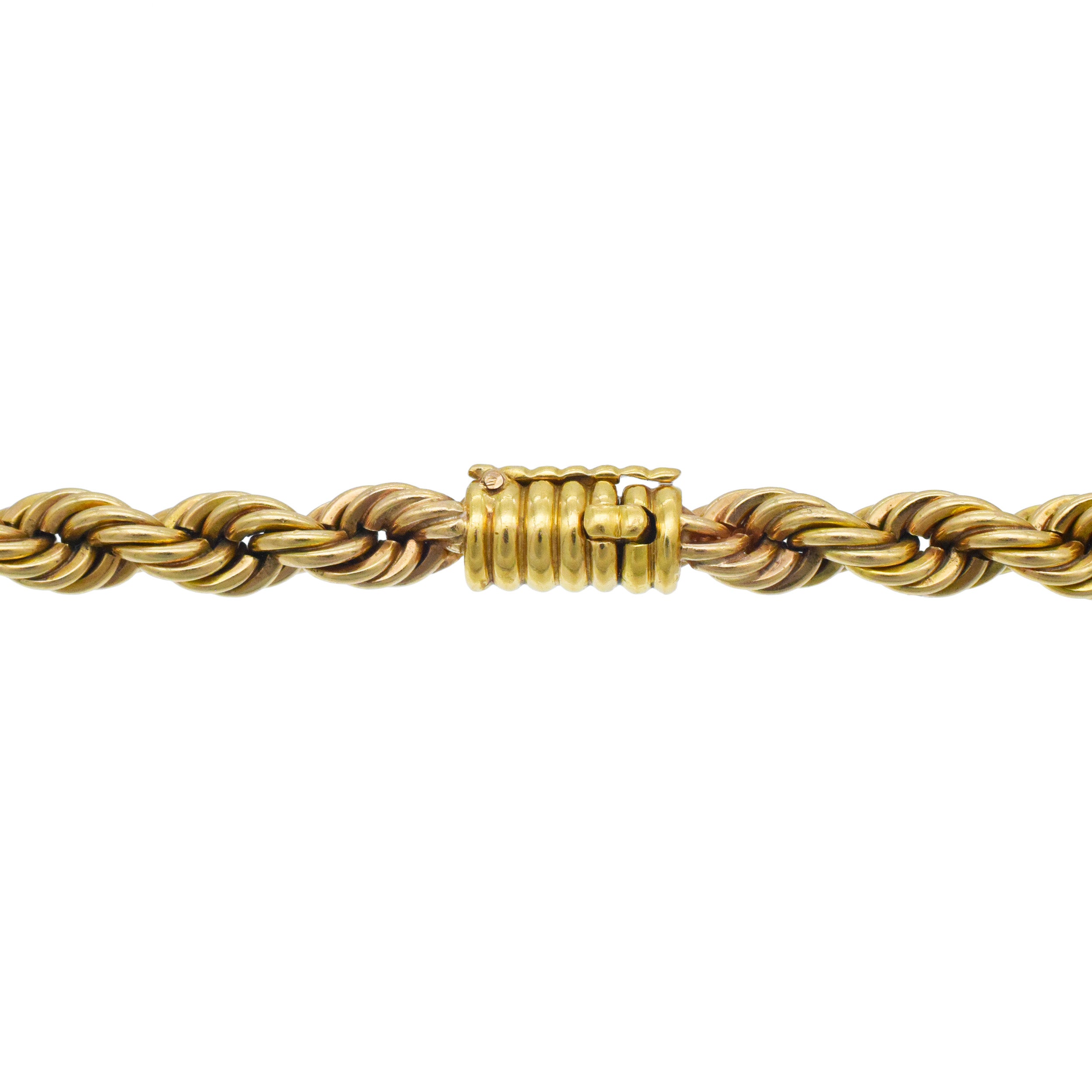 Vintage 14k Yellow Gold Thick Rope Chain