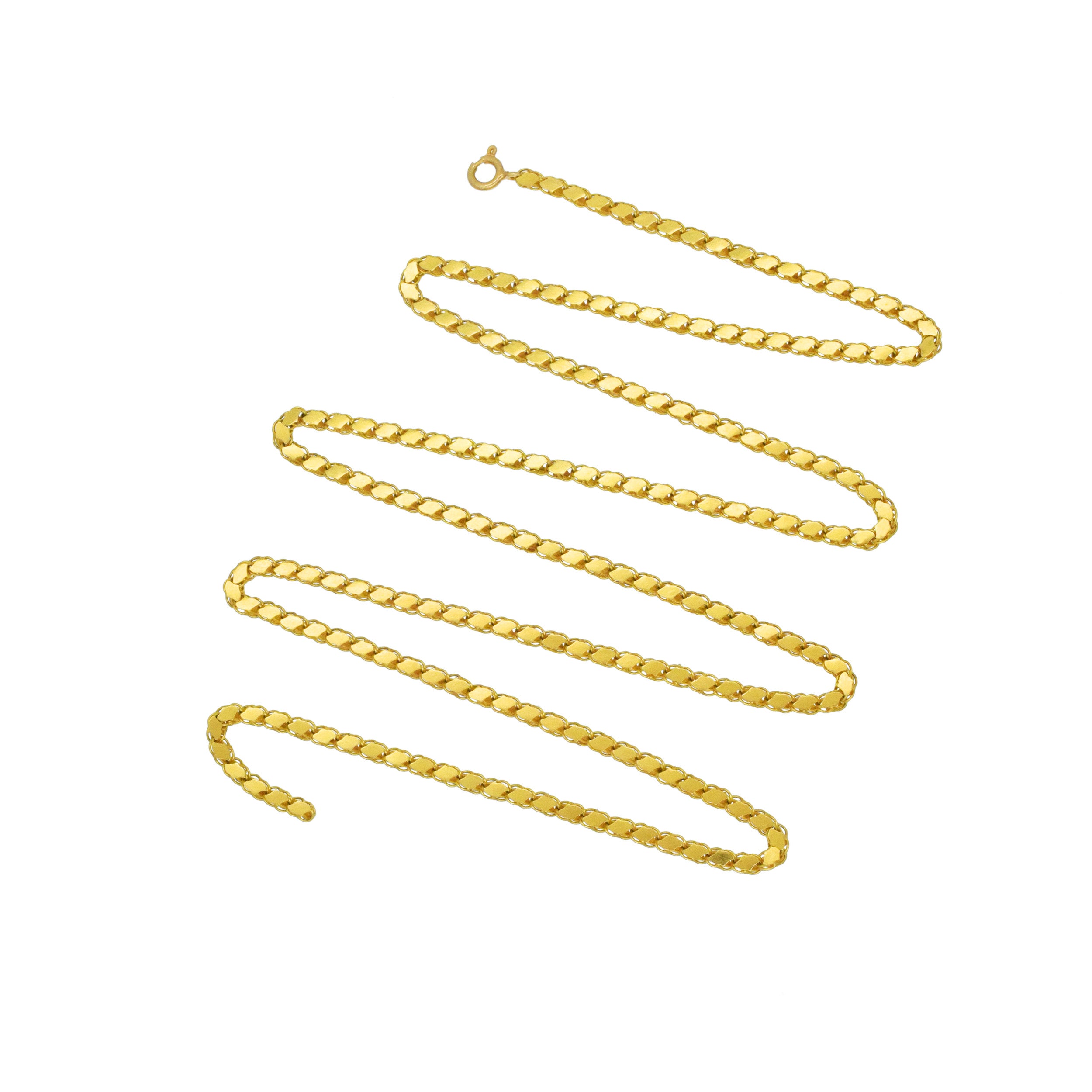 Vintage 20k Yellow Gold Fancy Link Chain