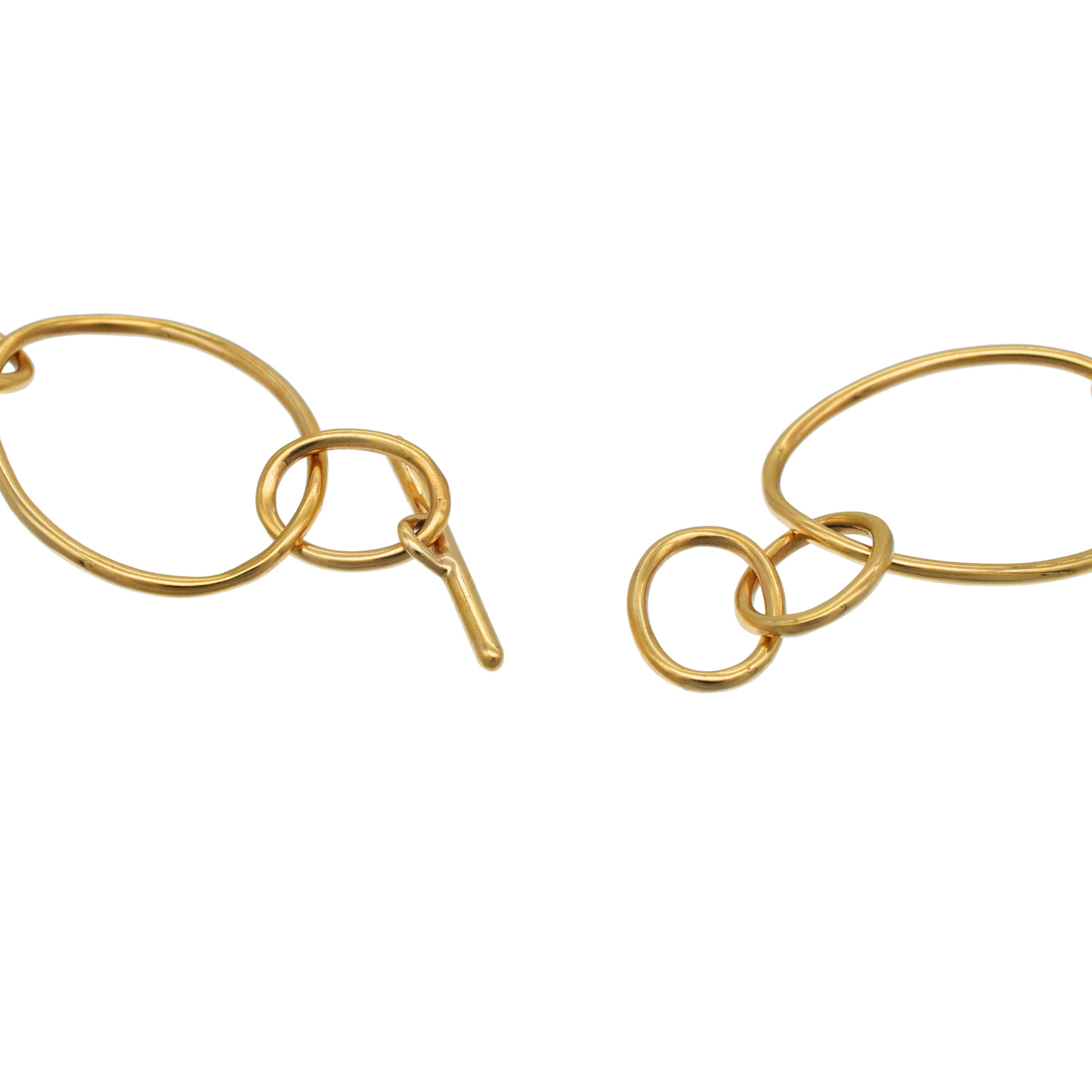 Large Oval Link Necklace In 18k Rose Gold