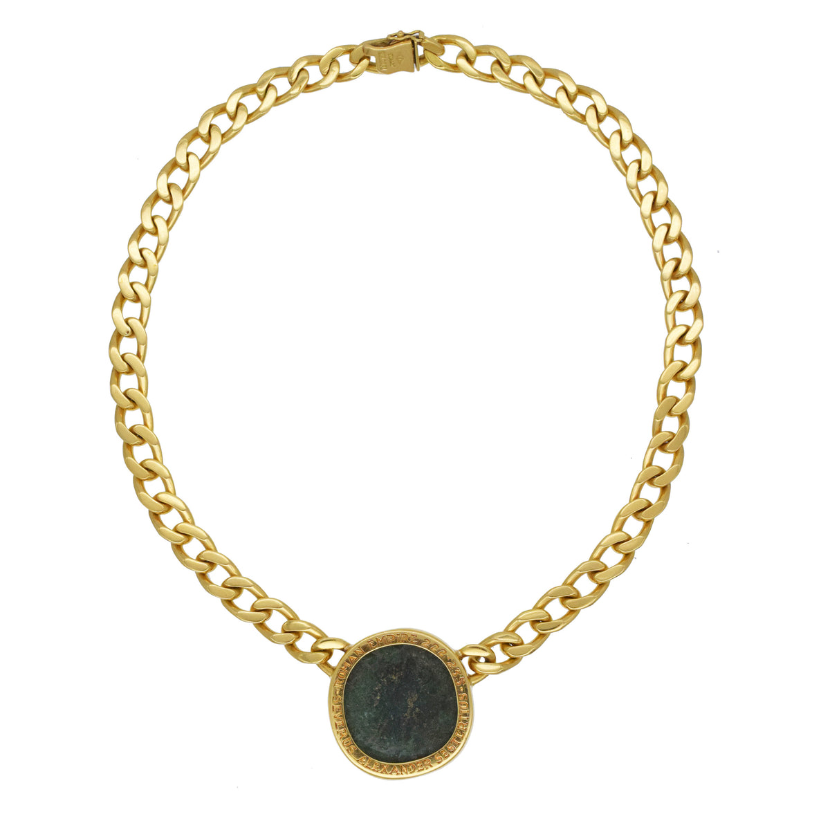 Bulgari Monete Ancient Coin Necklace In 18k Yellow Gold