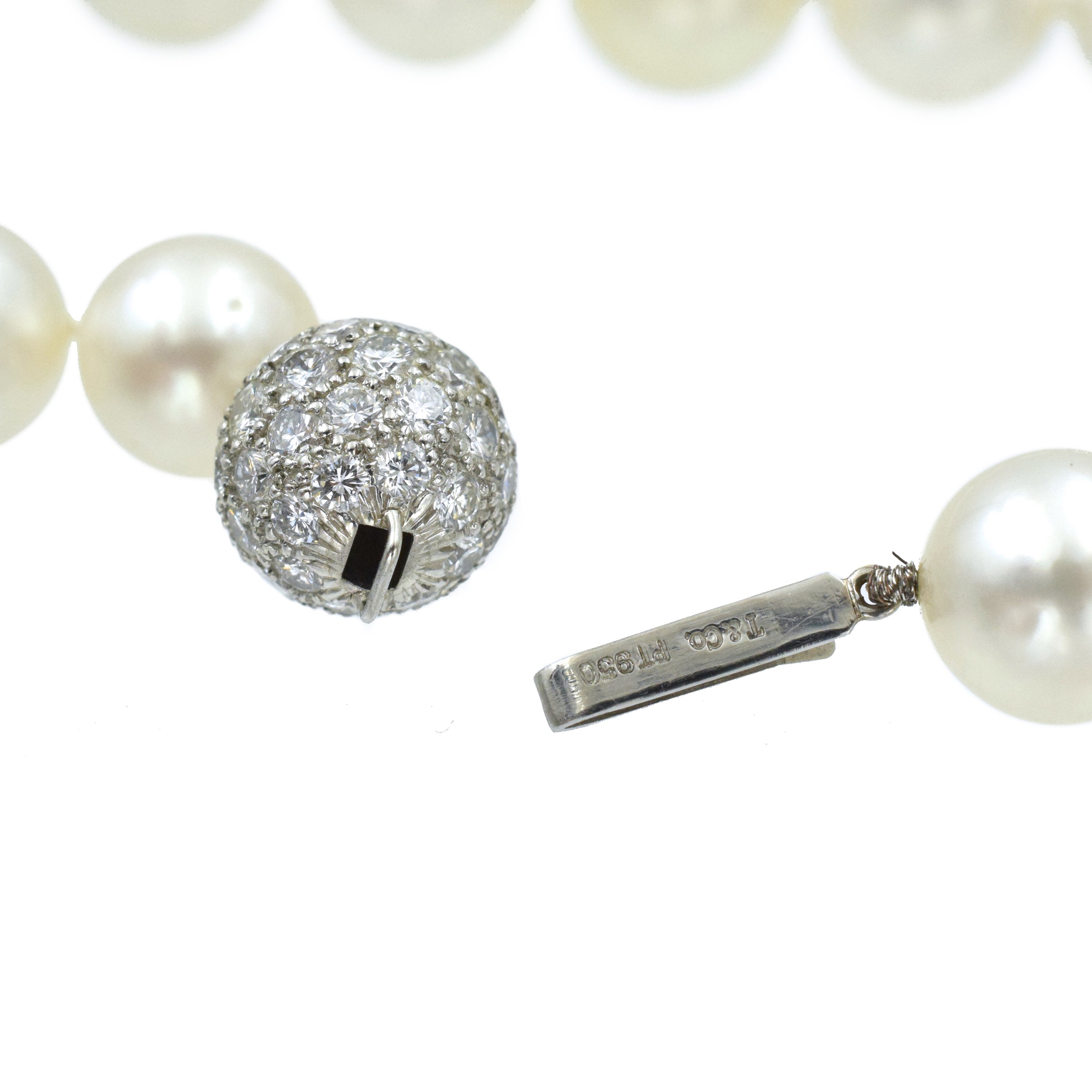Tiffany & Co. South Sea Pearl Necklace with Diamond Clasp