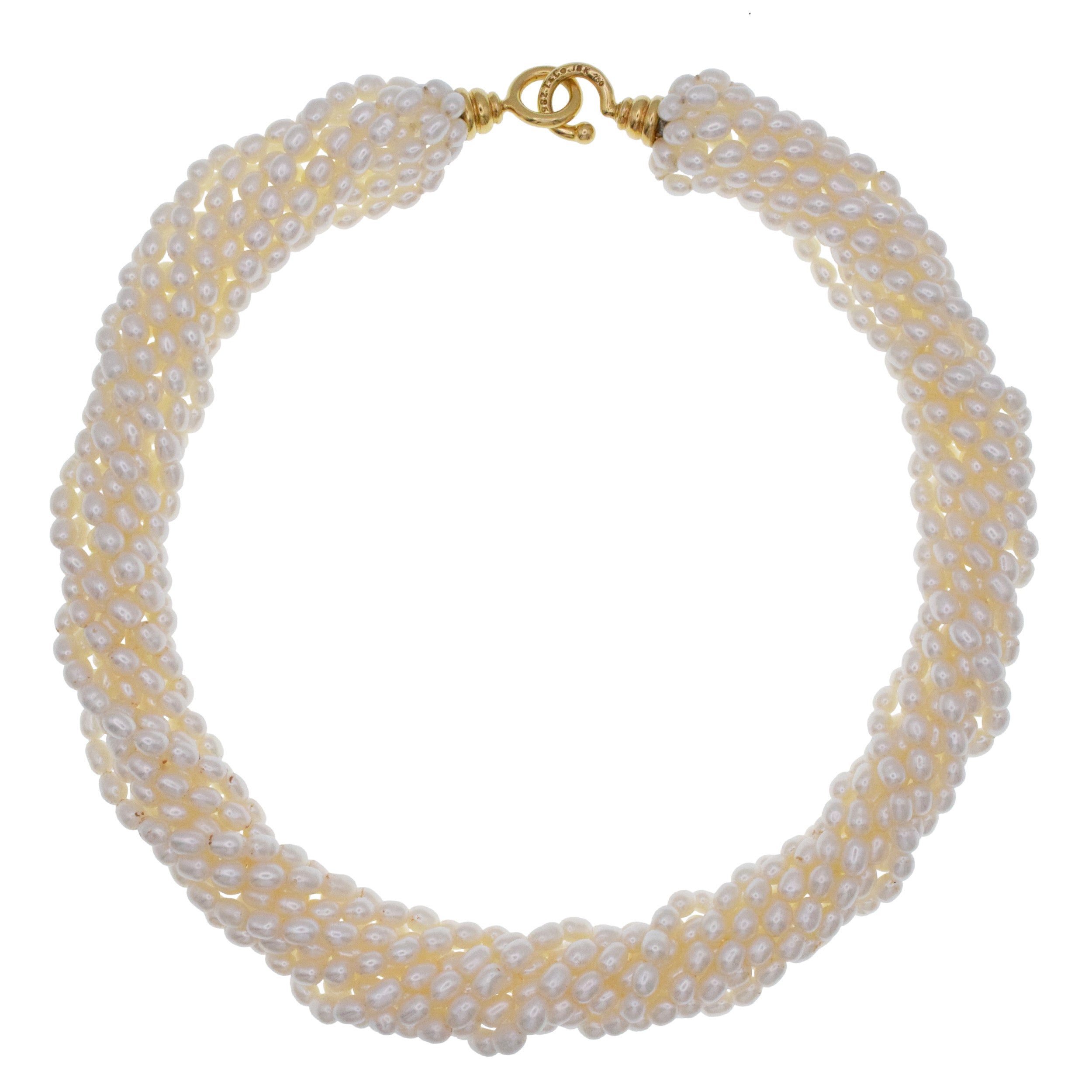 Tiffany&Co. Paloma Picasso Multi-Strand Pearl Necklace With 18k Gold Clasp