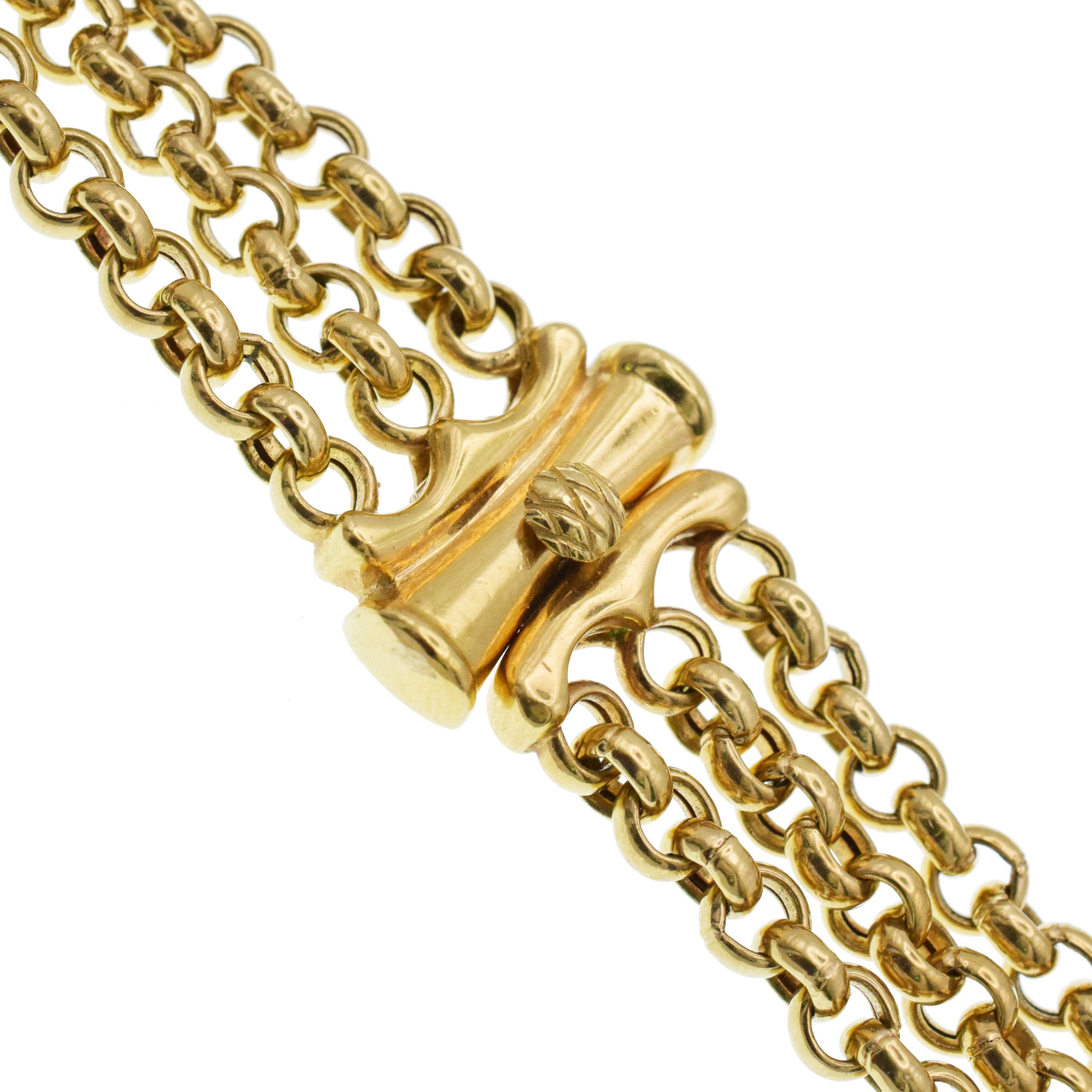 Pearl And Diamond Draped Necklace In 18k Yellow Gold