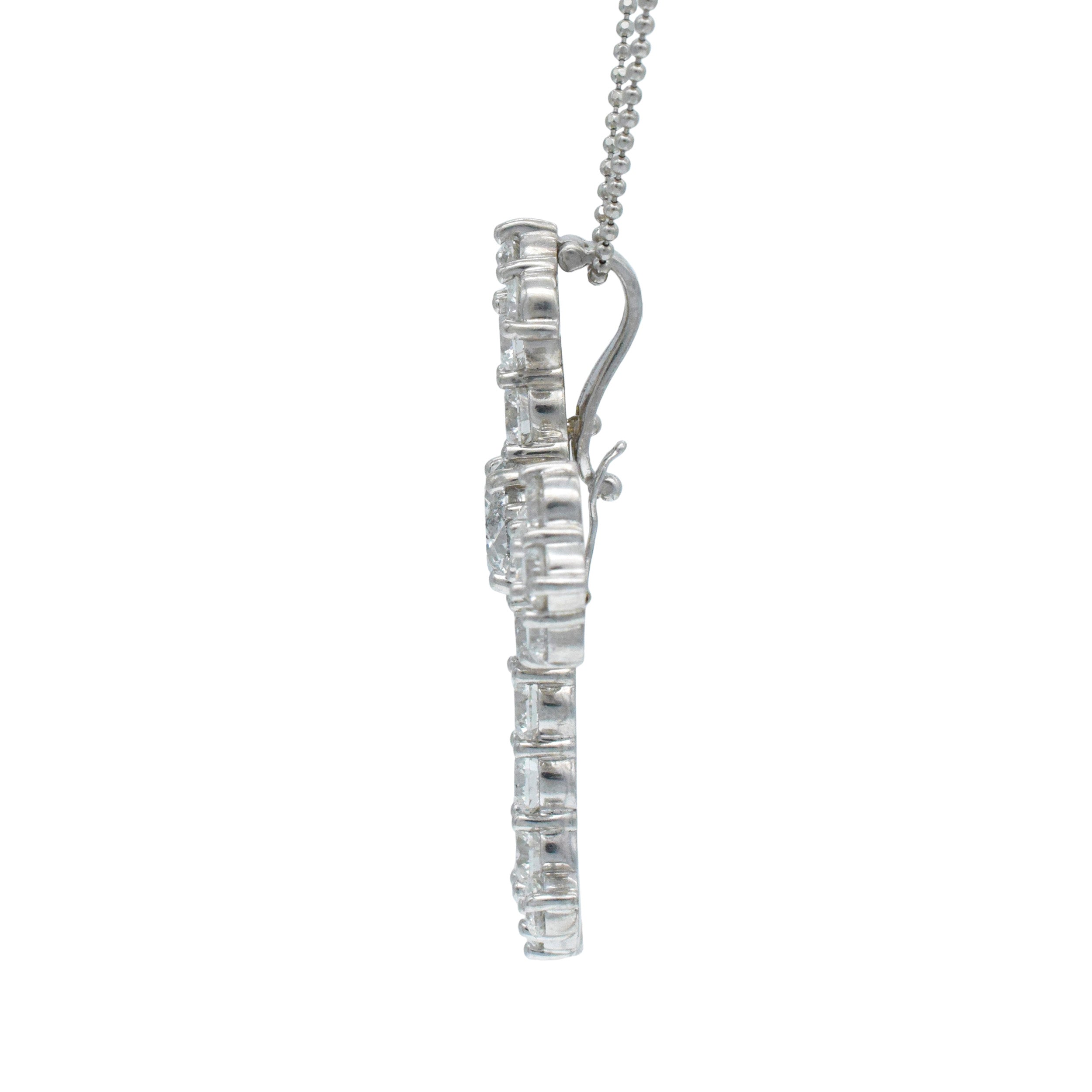 8.75ct Diamond Cross Pendant In Platinum