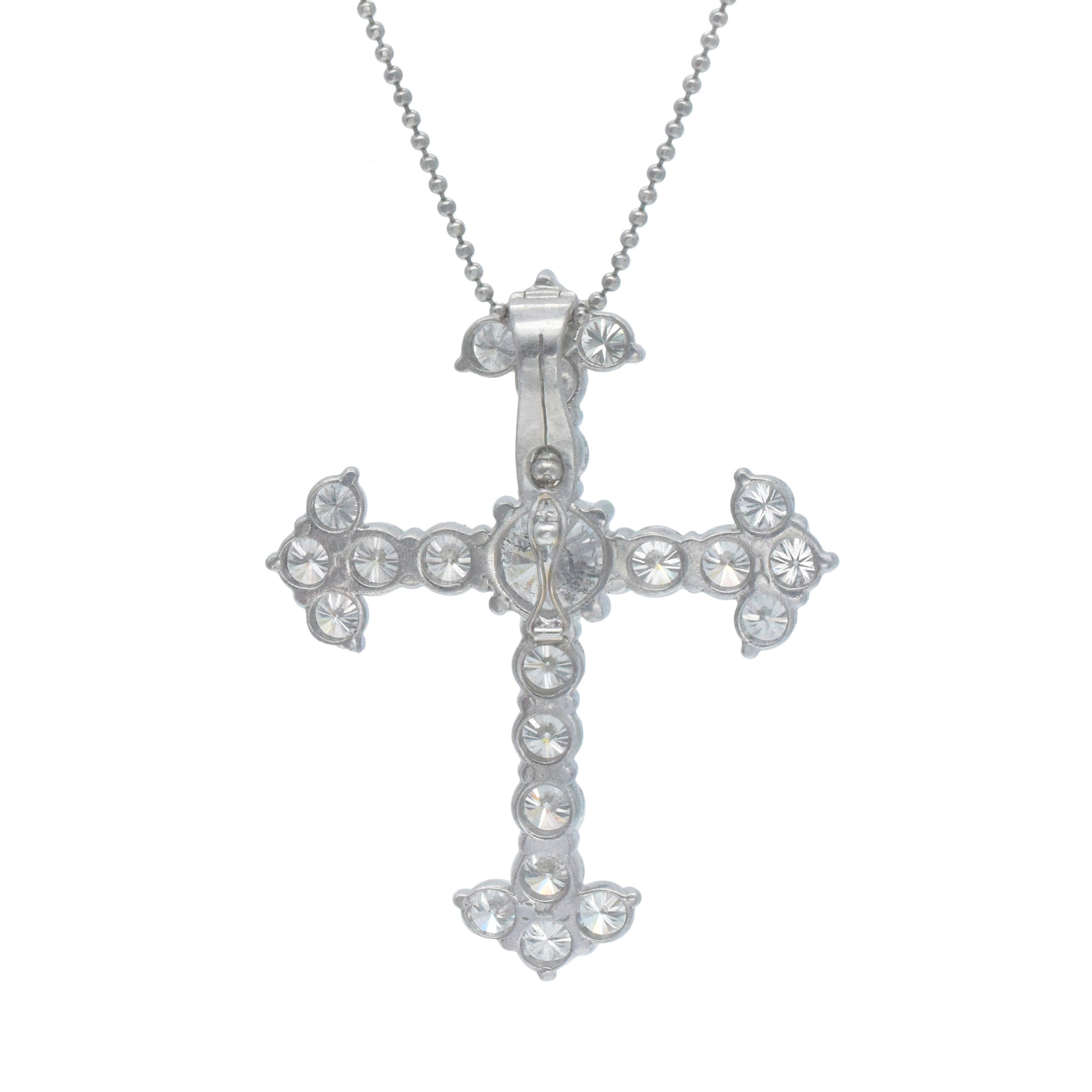 8.75ct Diamond Cross Pendant In Platinum