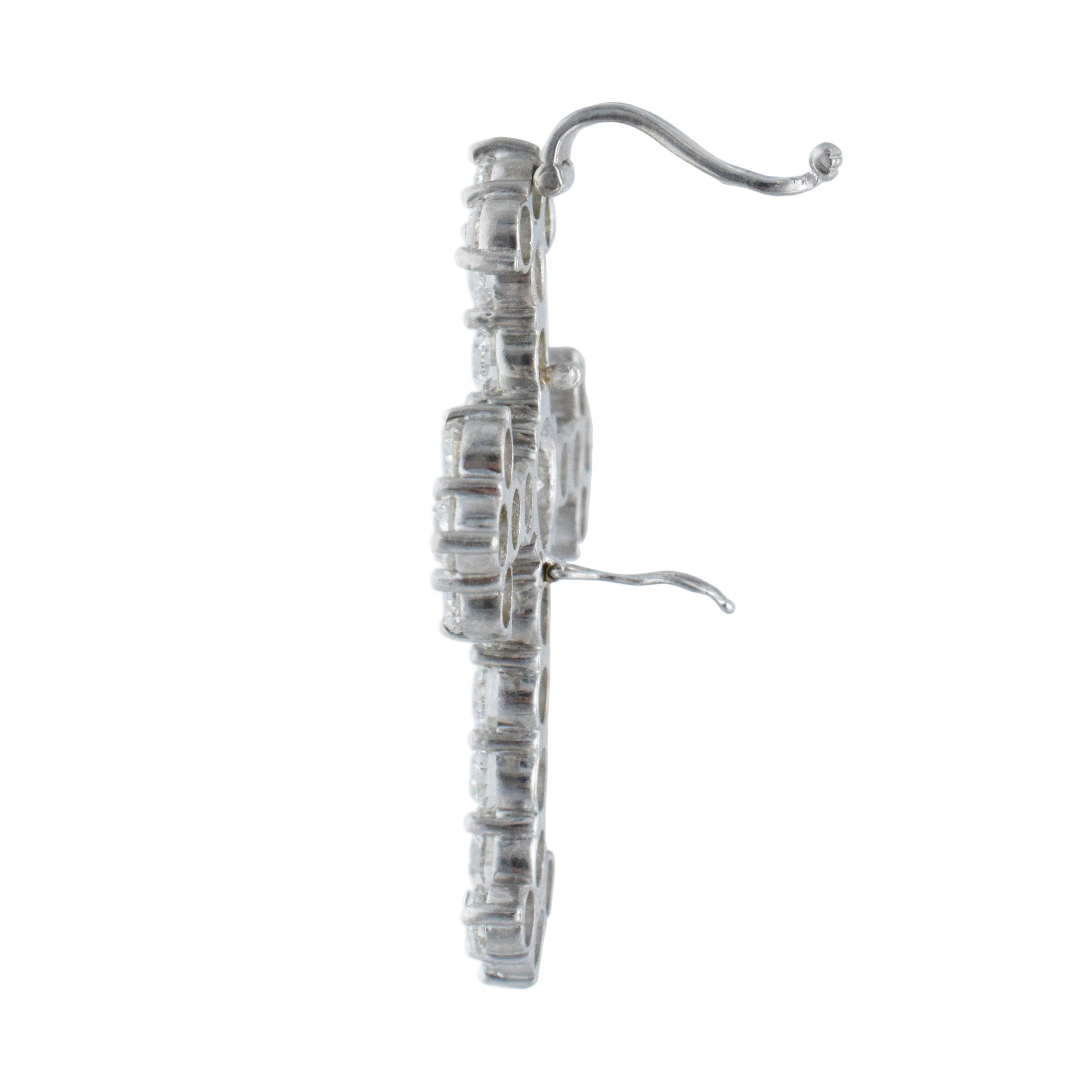 8.75ct Diamond Cross Pendant In Platinum