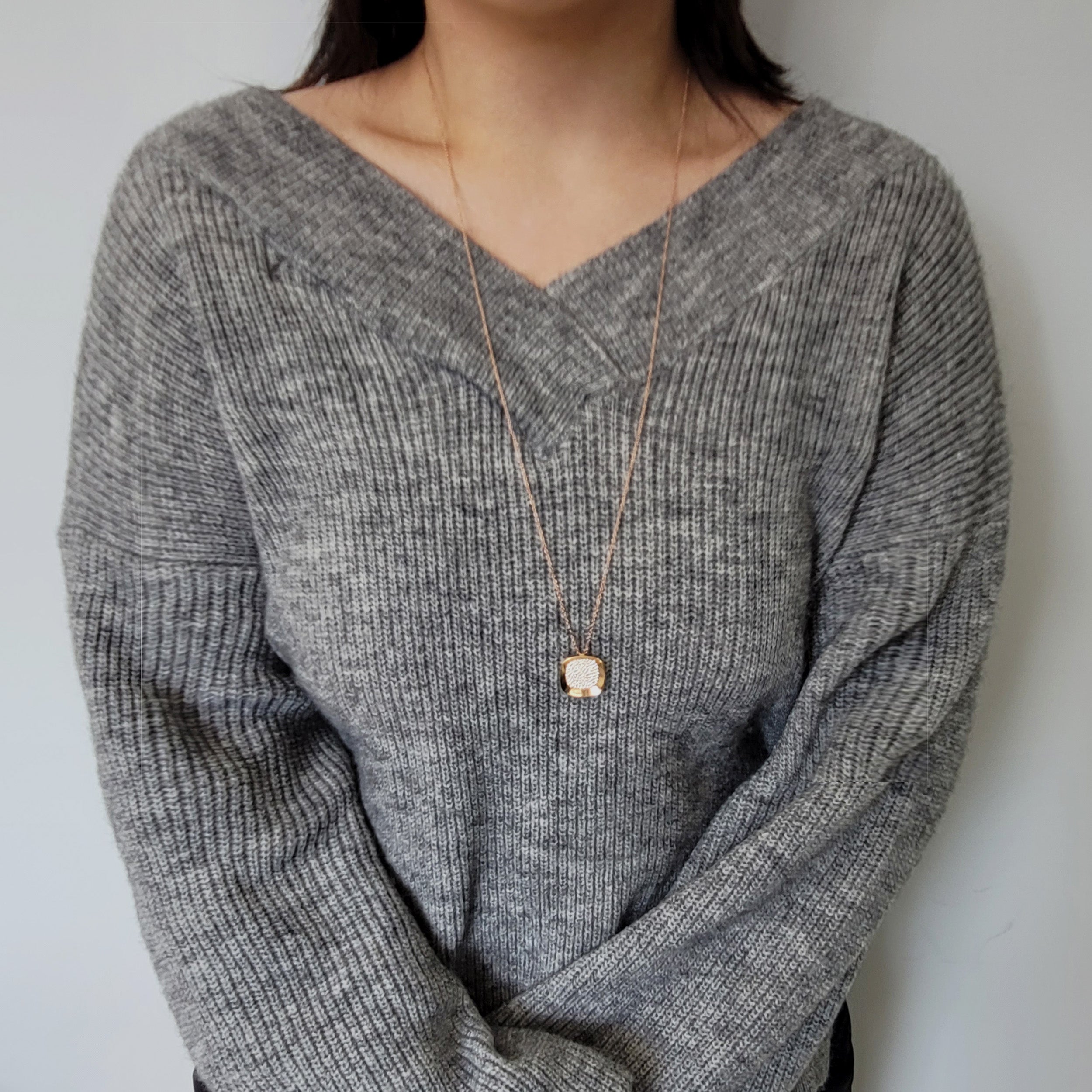 Roberto Coin 'Carnaby Street' Diamond Pendant Necklace In 18k Rose Gold