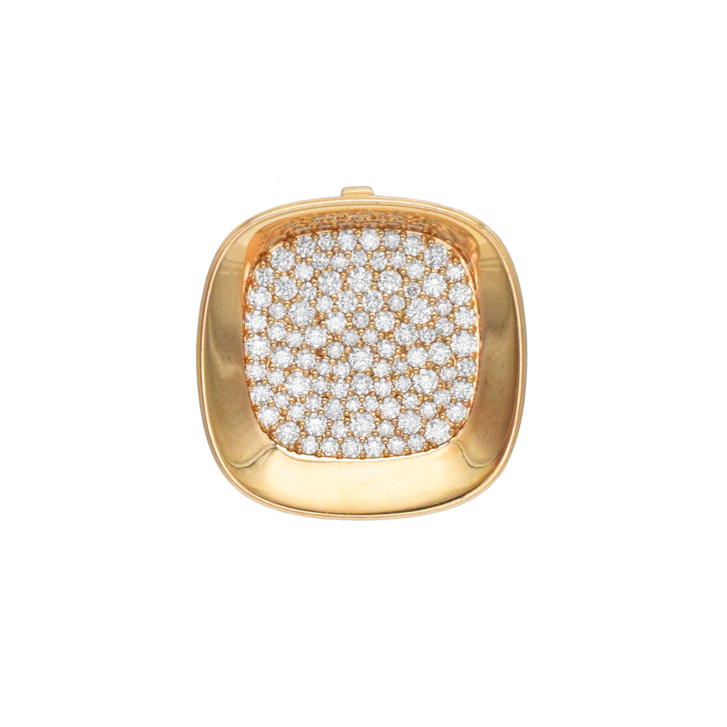 Roberto Coin 'Carnaby Street' Diamond Pendant Necklace In 18k Rose Gold