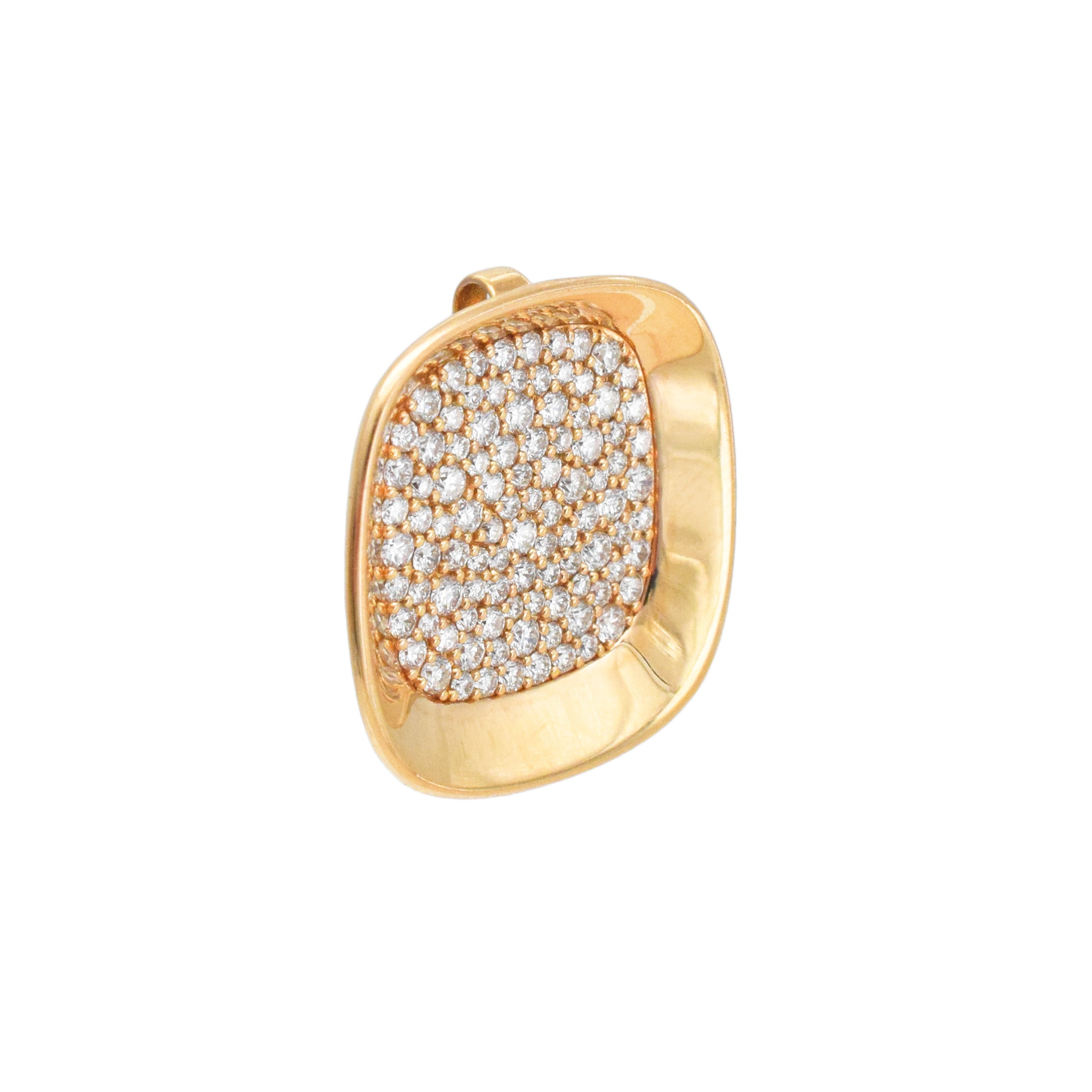 Roberto Coin 'Carnaby Street' Diamond Pendant Necklace In 18k Rose Gold