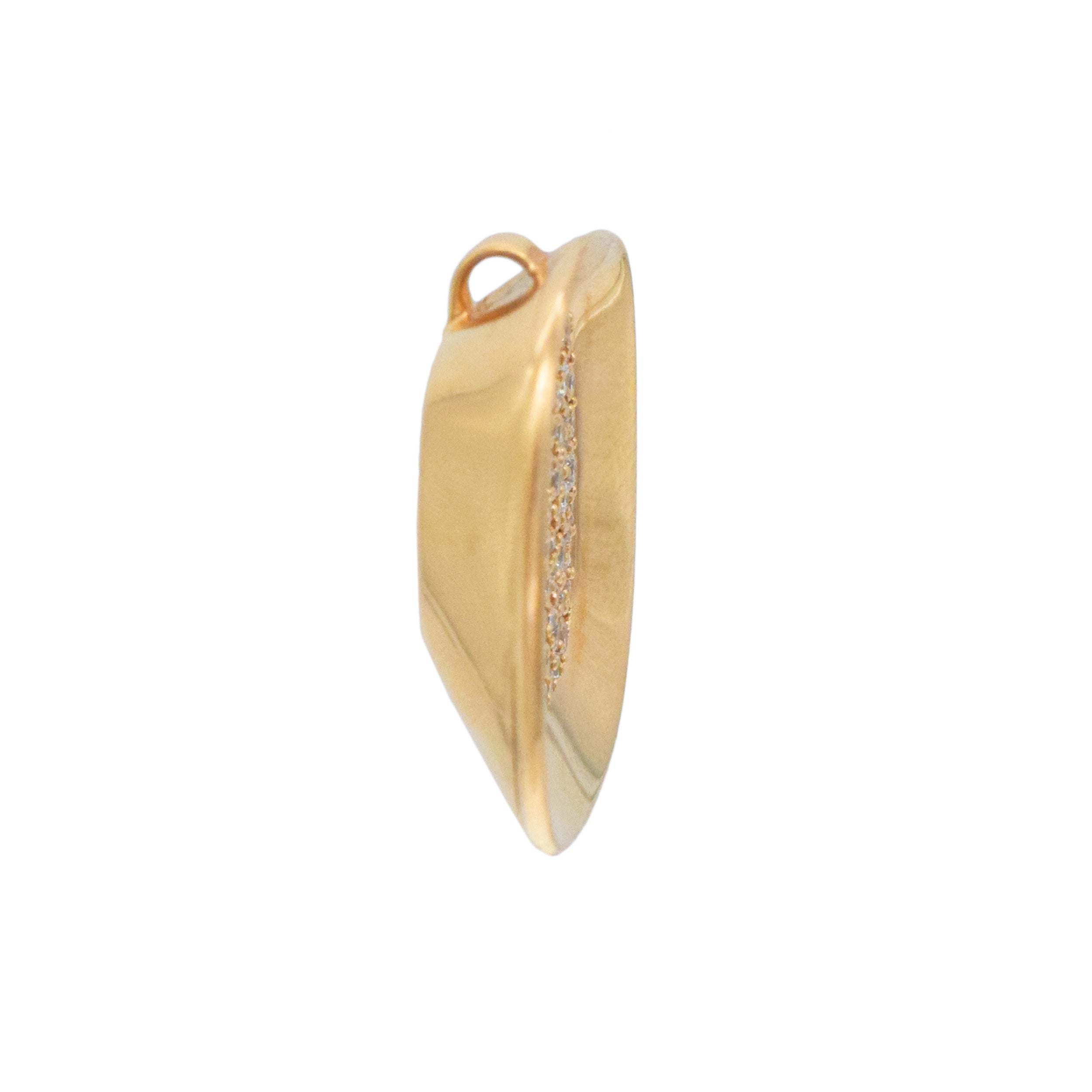 Roberto Coin 'Carnaby Street' Diamond Pendant Necklace In 18k Rose Gold