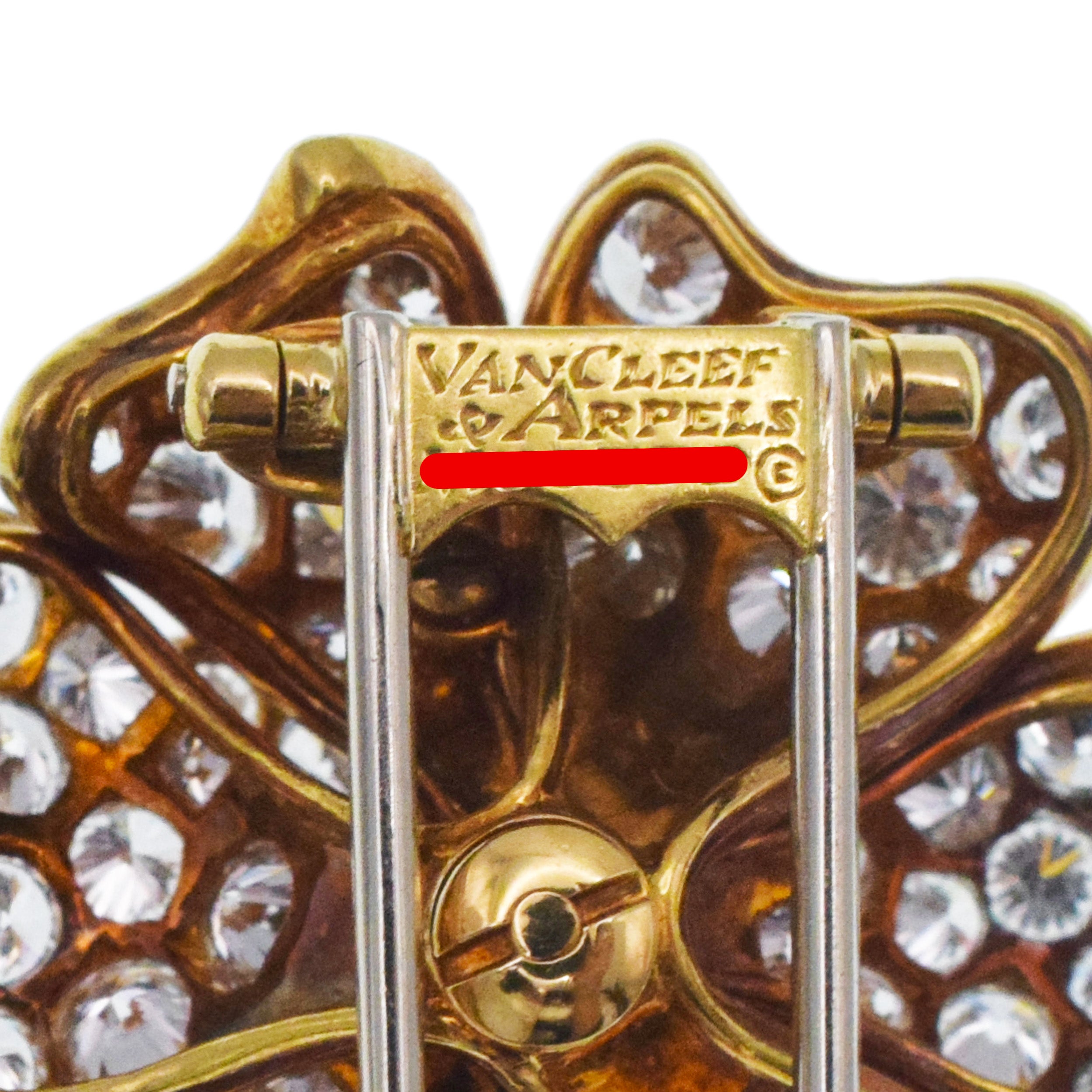 Van Cleef & Arpels Gardenia Brooch In 18k Yellow Gold