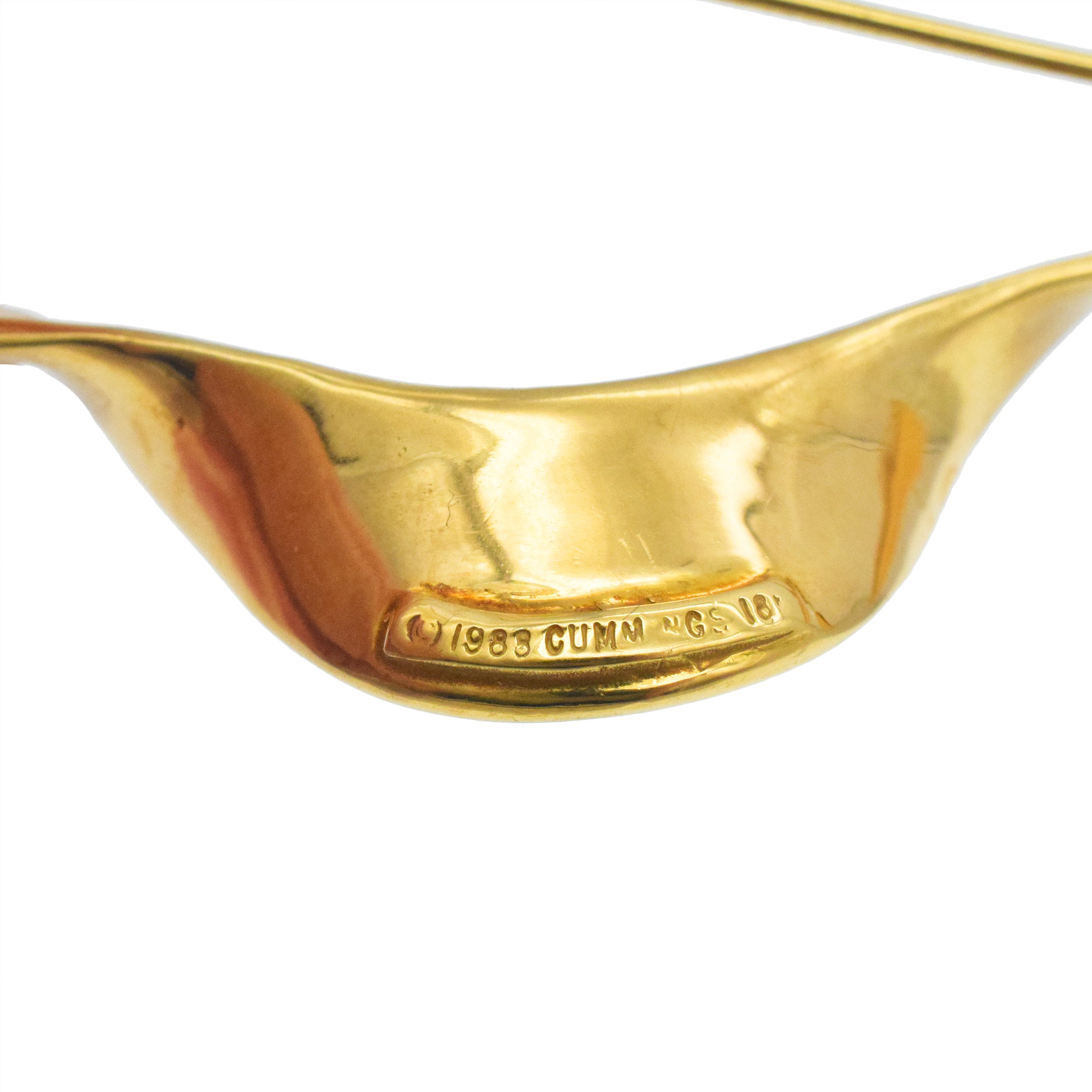 Angela Cummings 18k Yellow Gold Ribbon Brooch