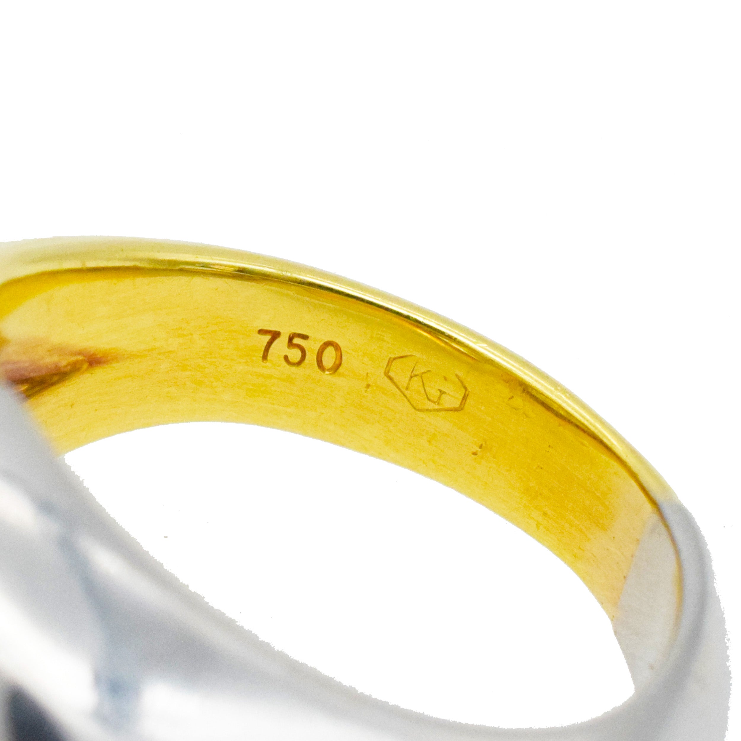 Bulgari Yellow Diamond ' Toi Et Moi' Ring In 18k Yellow Gold And Platinum